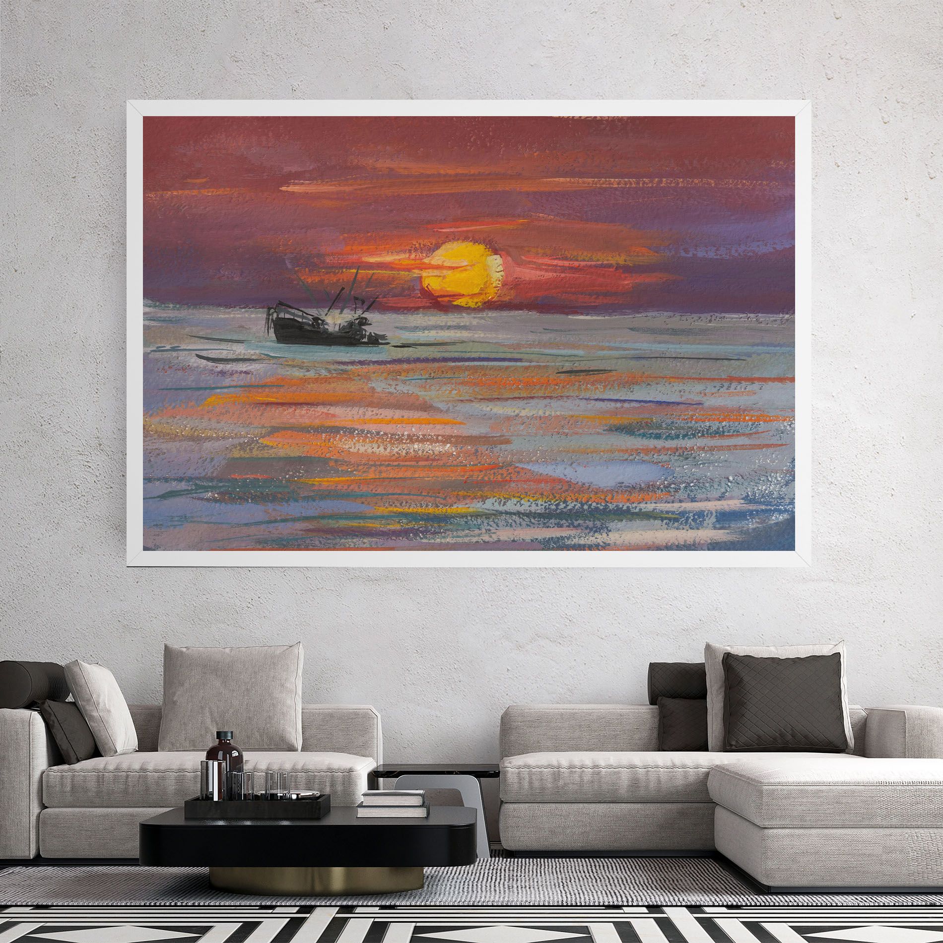 Sea Ship Painting mockup 2