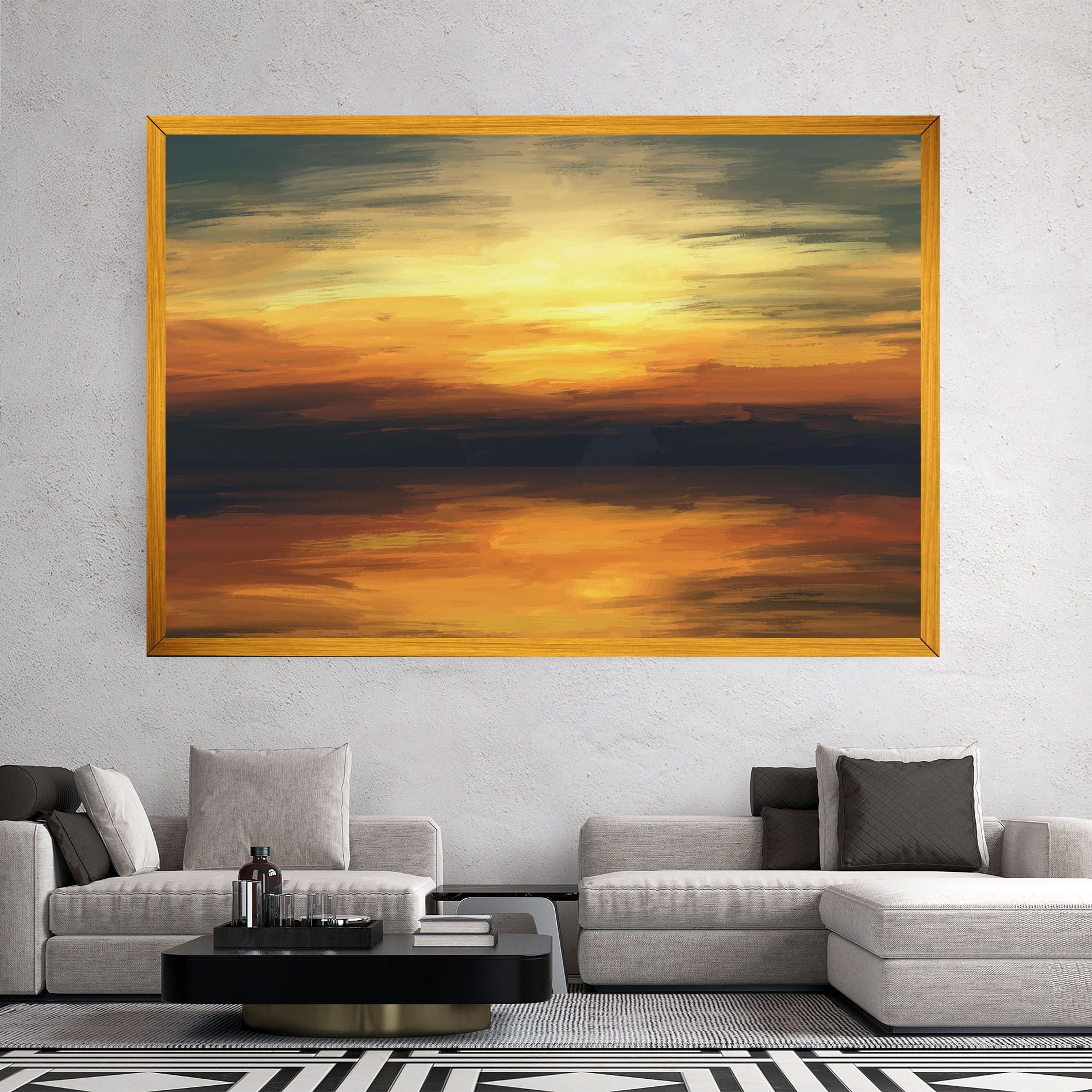 Sunset Oil Paint mockup 2