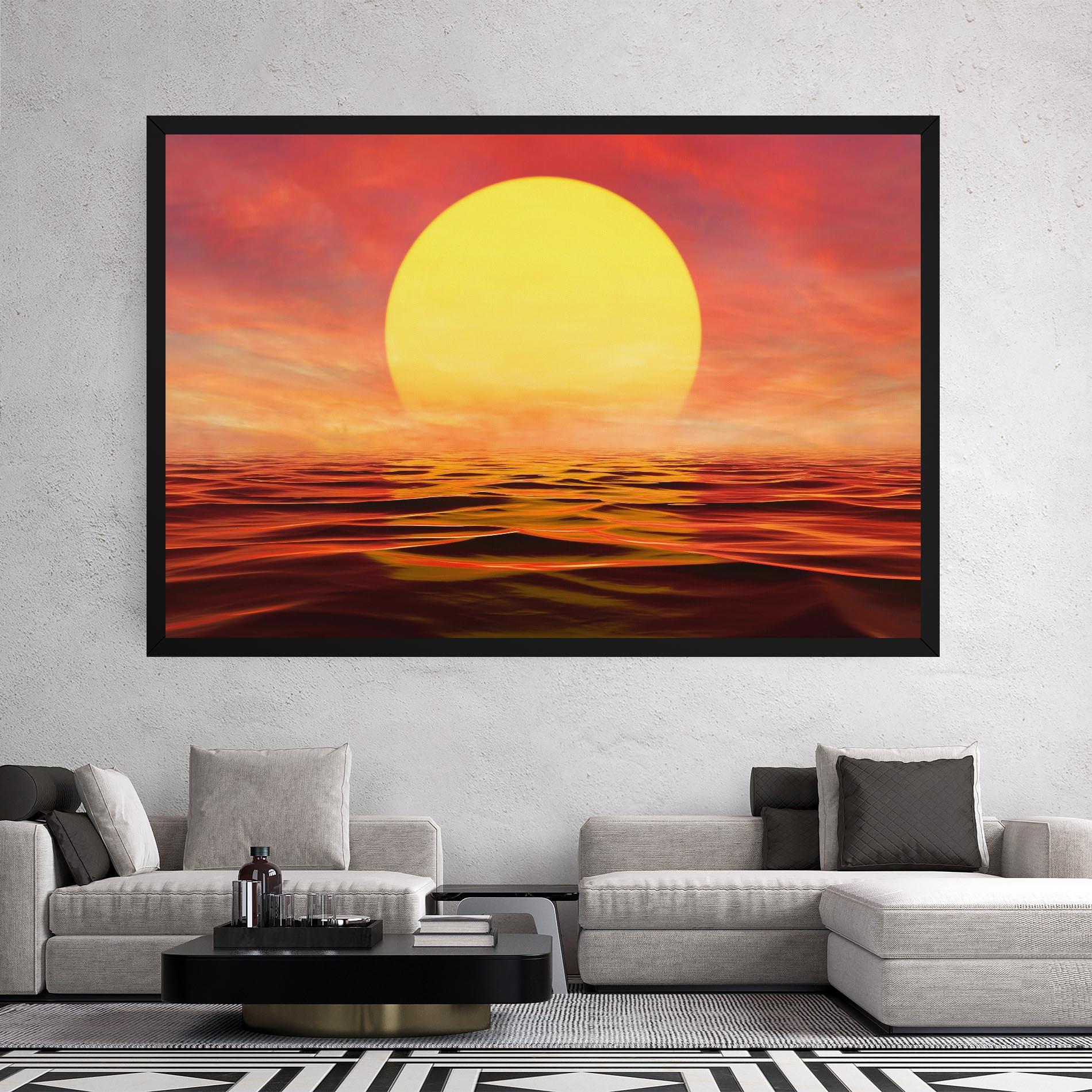 Картина на платно Clouds Reflection Sky mockup 2