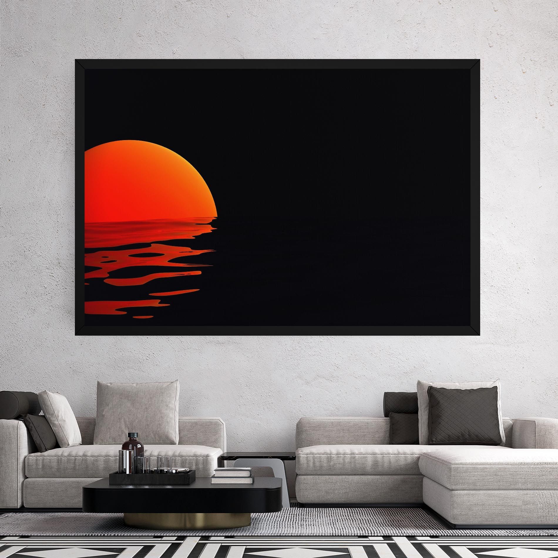 Red Evening Sunset mockup 2