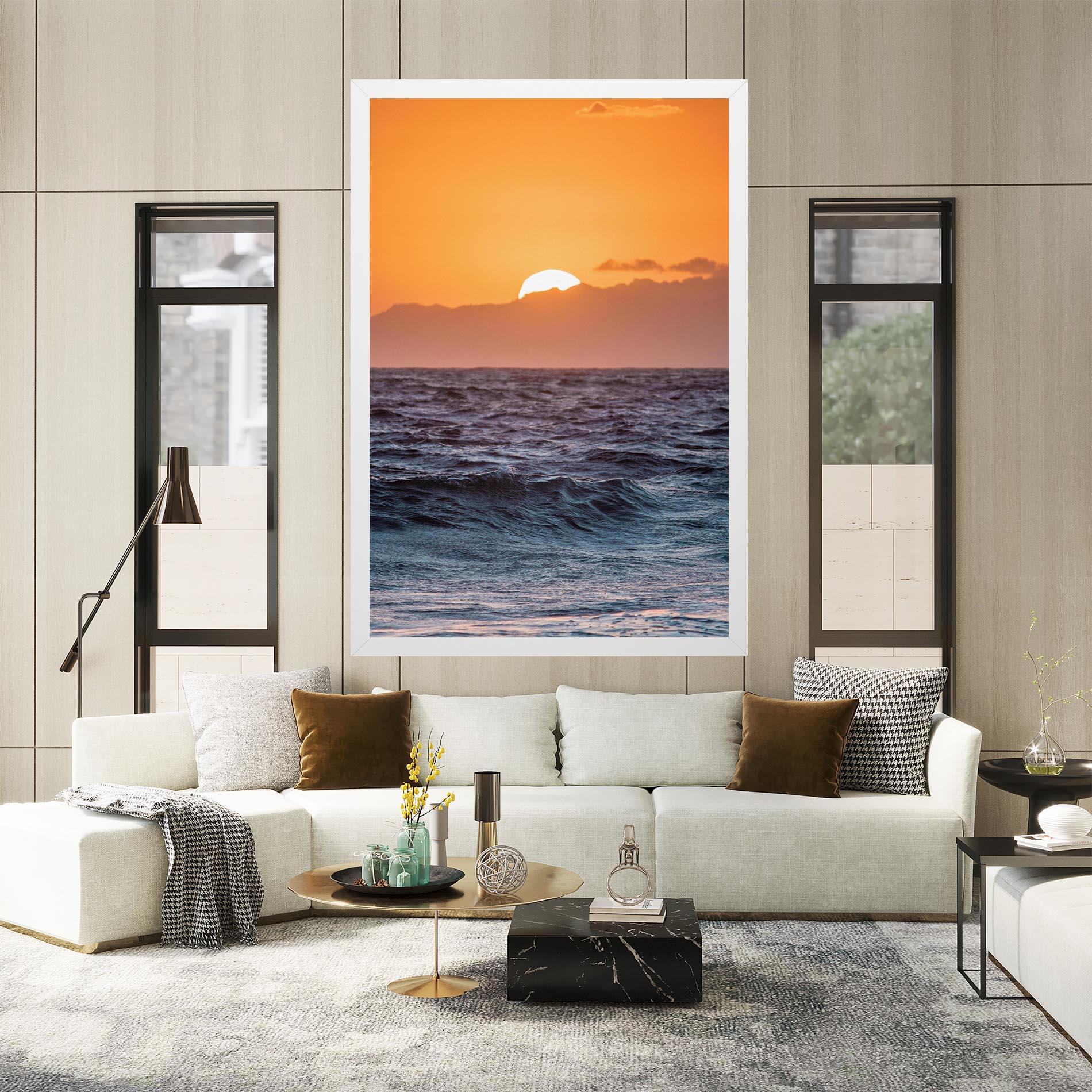 Картина на платно Morning Waves mockup 2