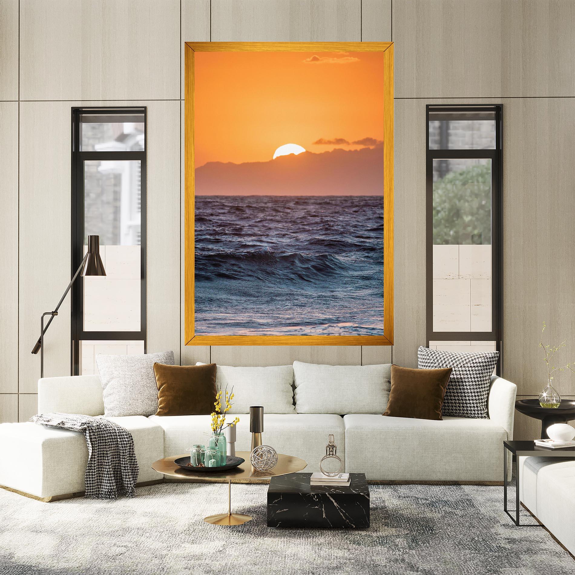 Картина на платно Morning Waves mockup 2