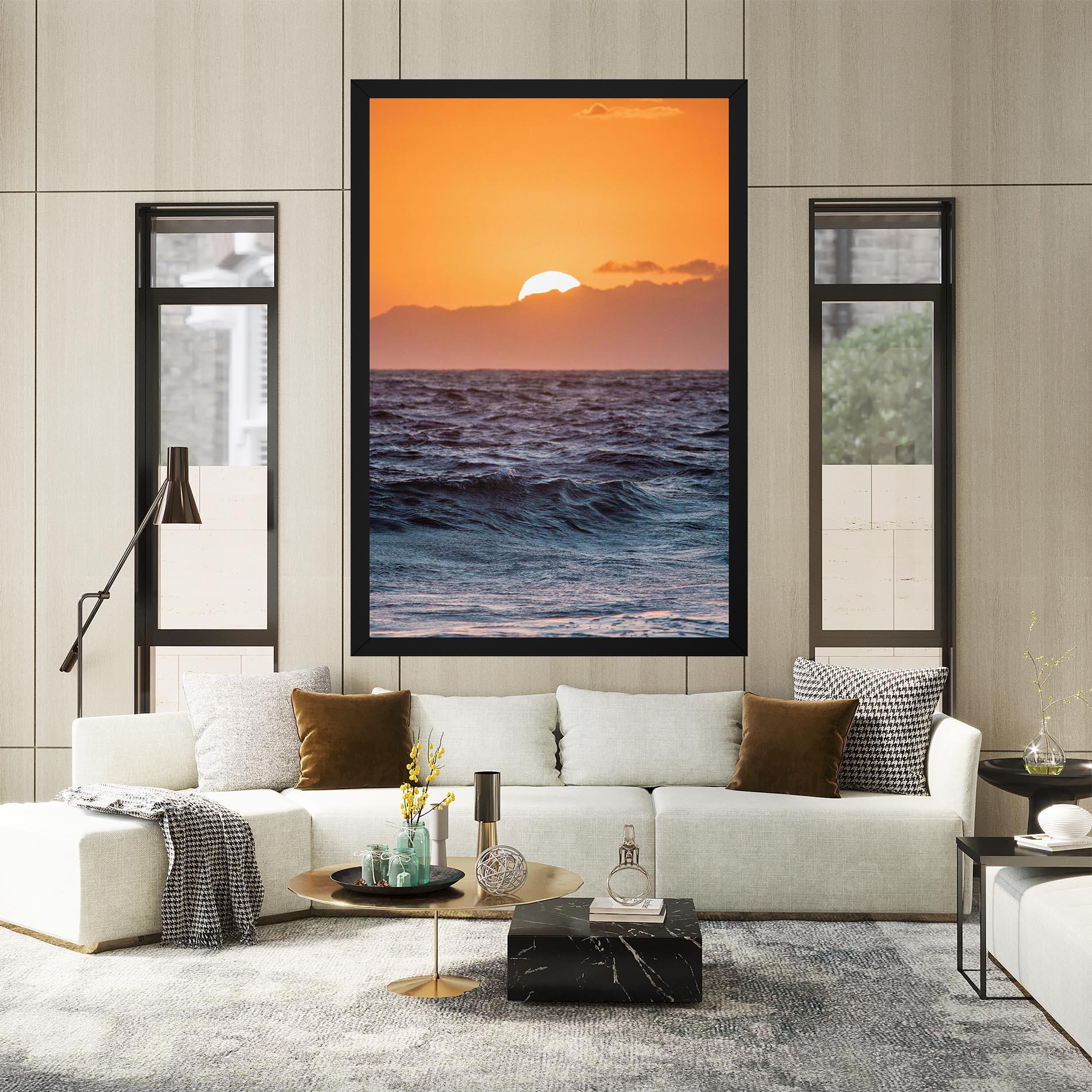 Картина на платно Morning Waves mockup 2