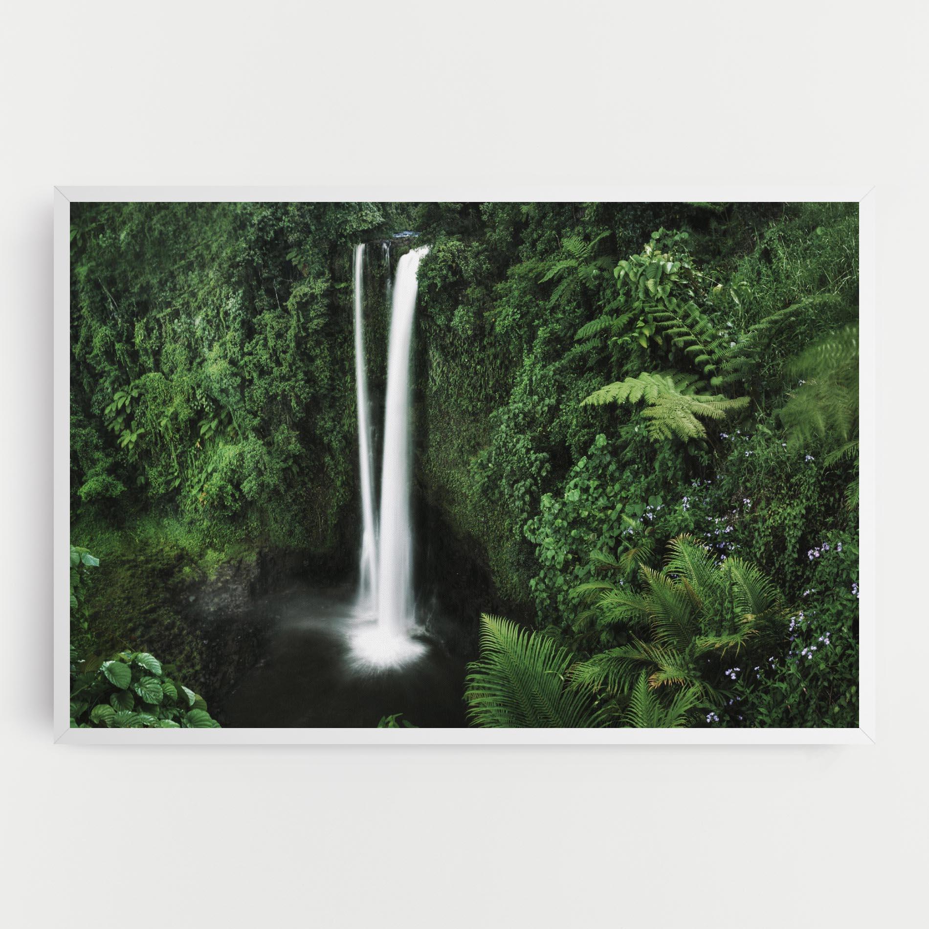 Картина на платно Green Nature Waterfall mockup 0