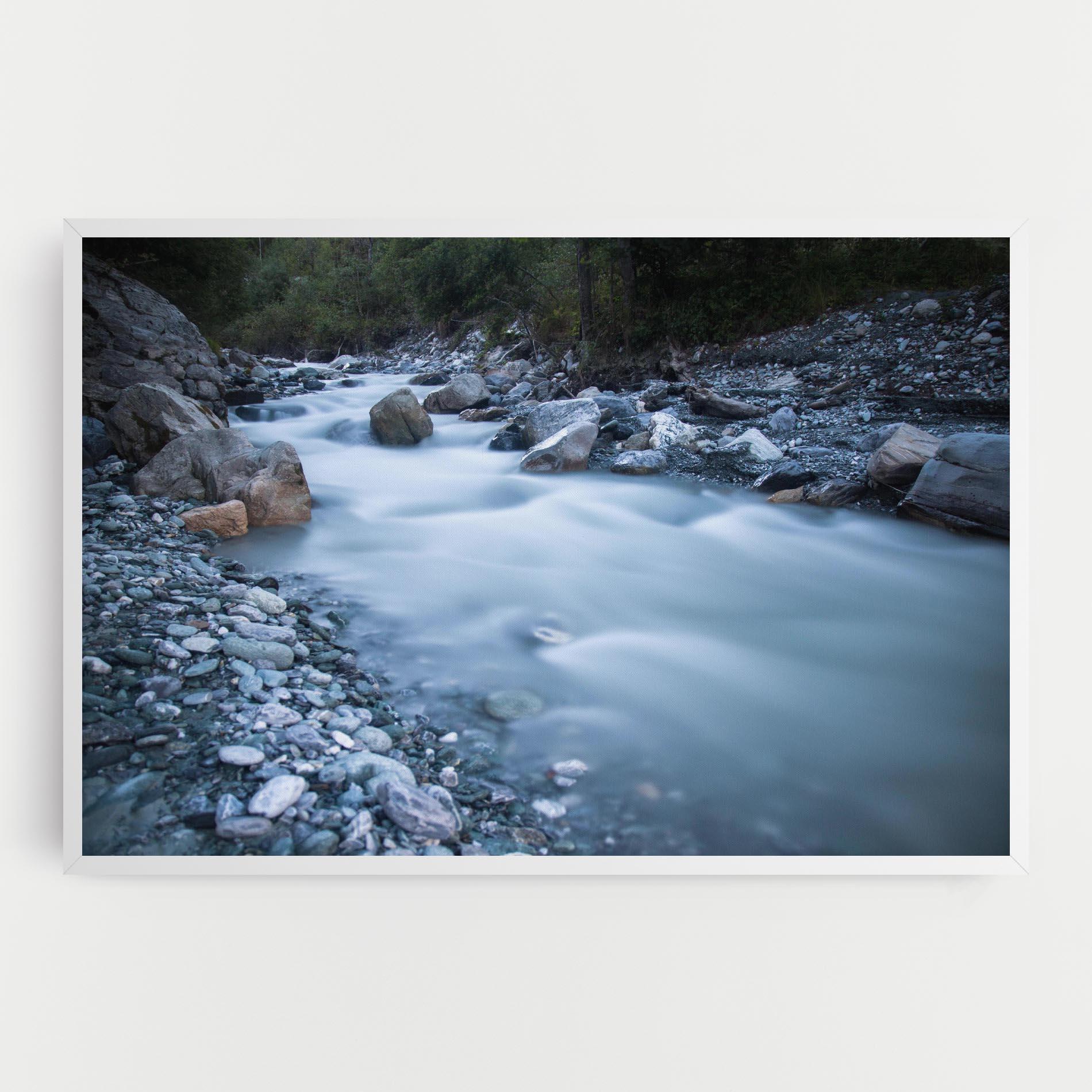 Картина на платно Grey Water Falling mockup 0