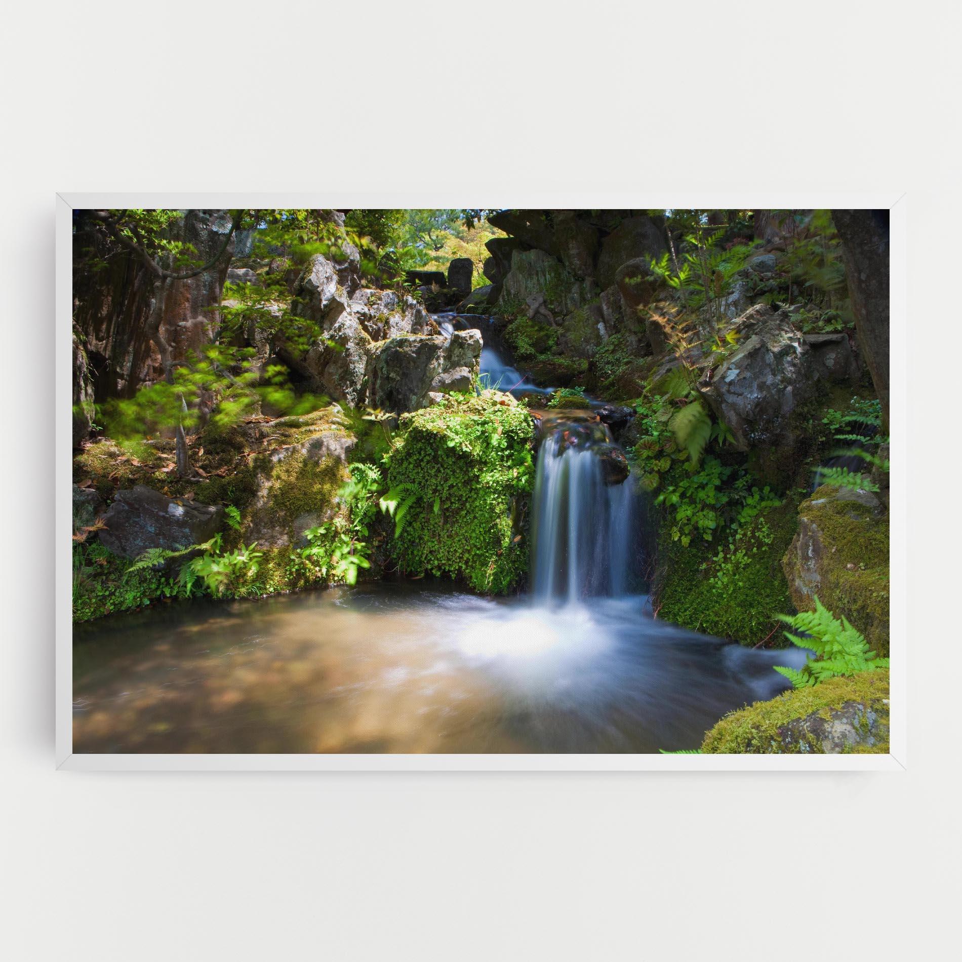 Картина на платно Jungle View Waterfall mockup 0