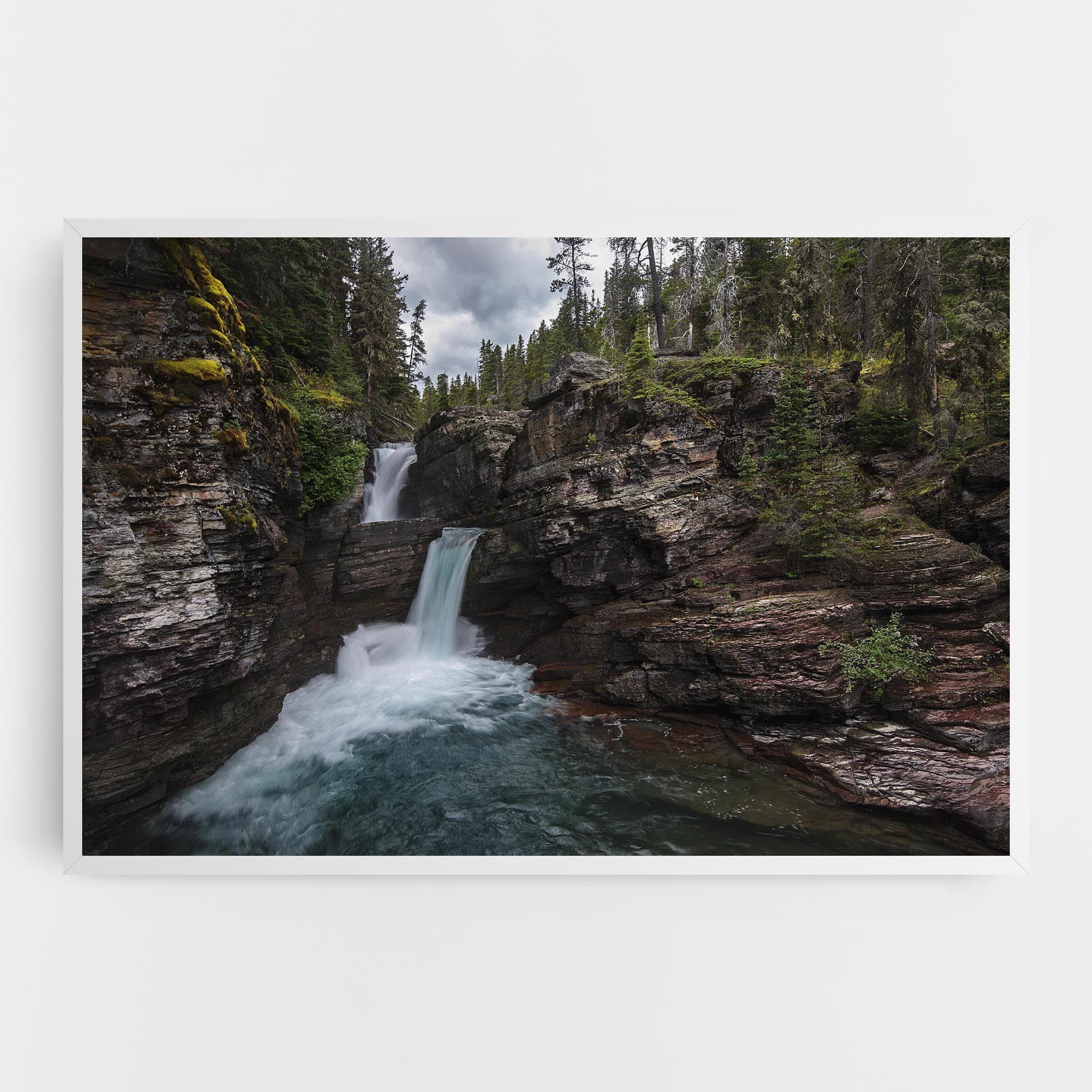 Majestic Forest Waterfall mockup 0