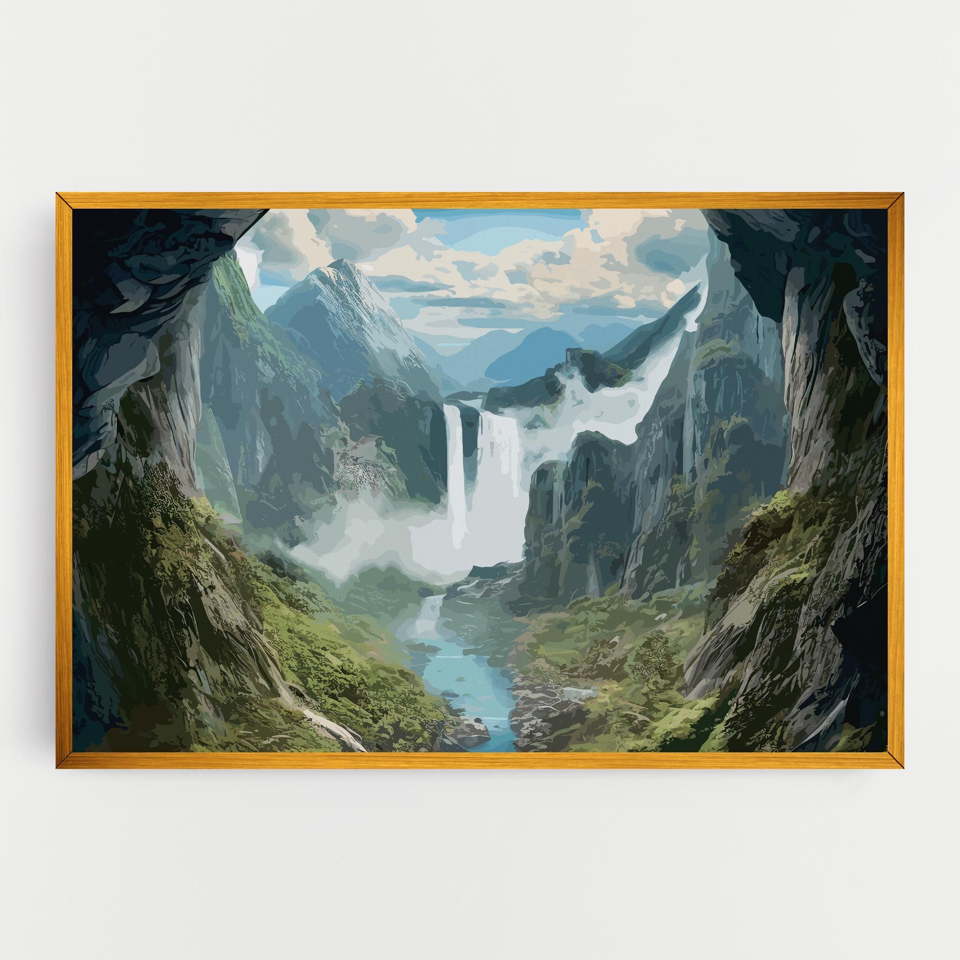 Amazing Waterfall mockup 0