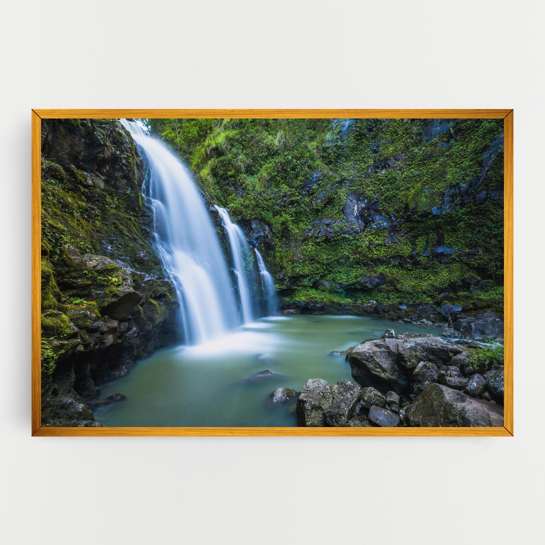 Swimming In Waterfall mockup 0