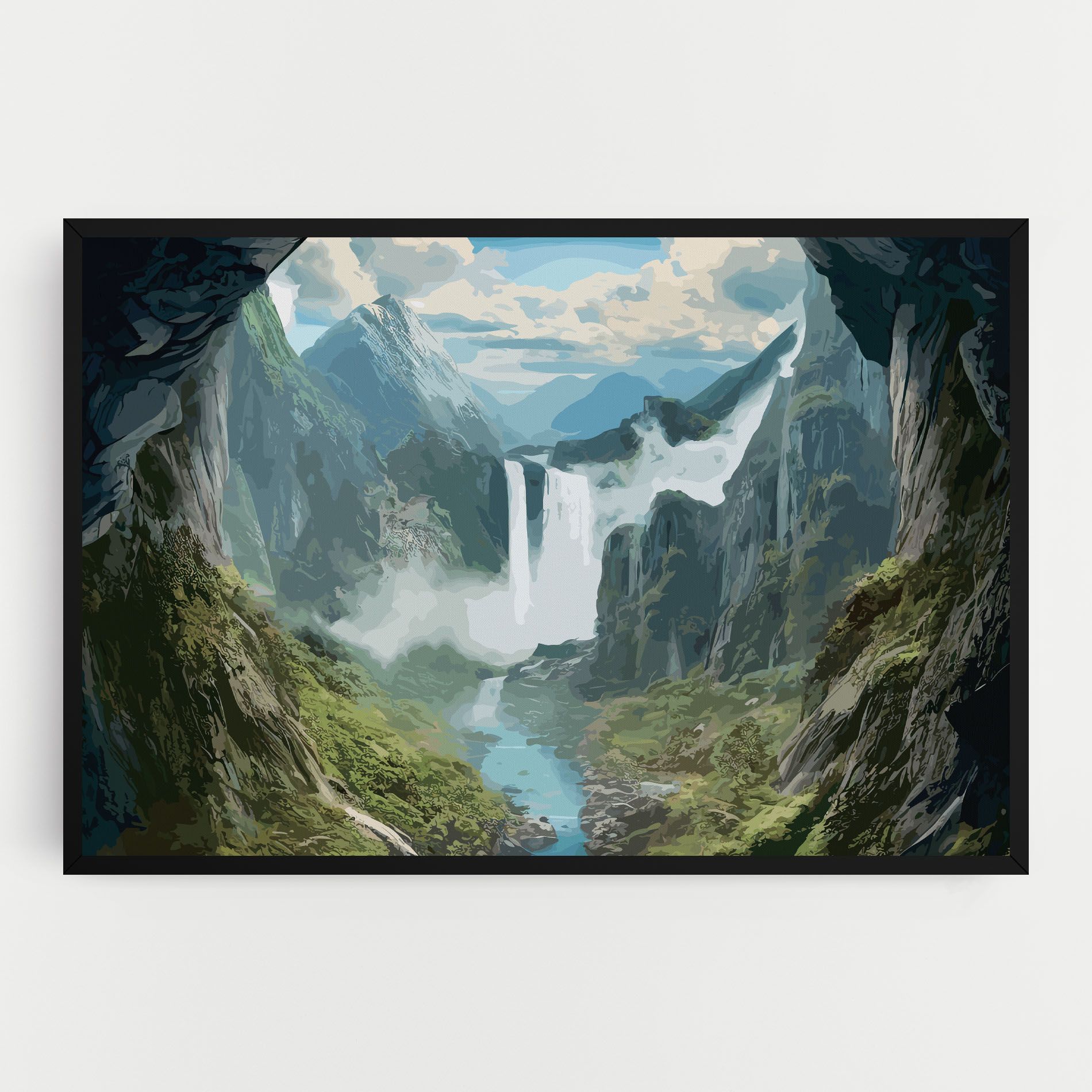 Amazing Waterfall mockup 0