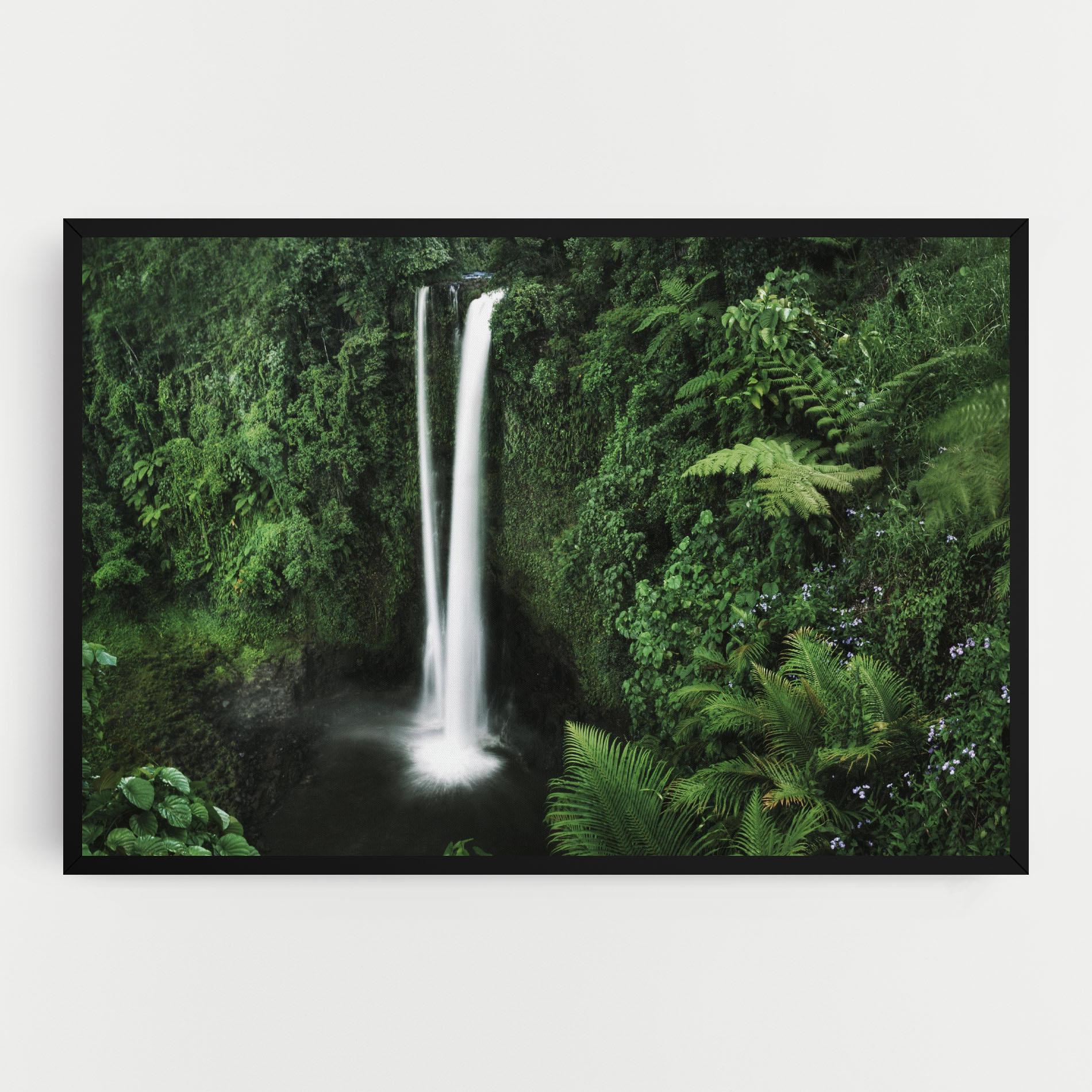 Картина на платно Green Nature Waterfall mockup 0