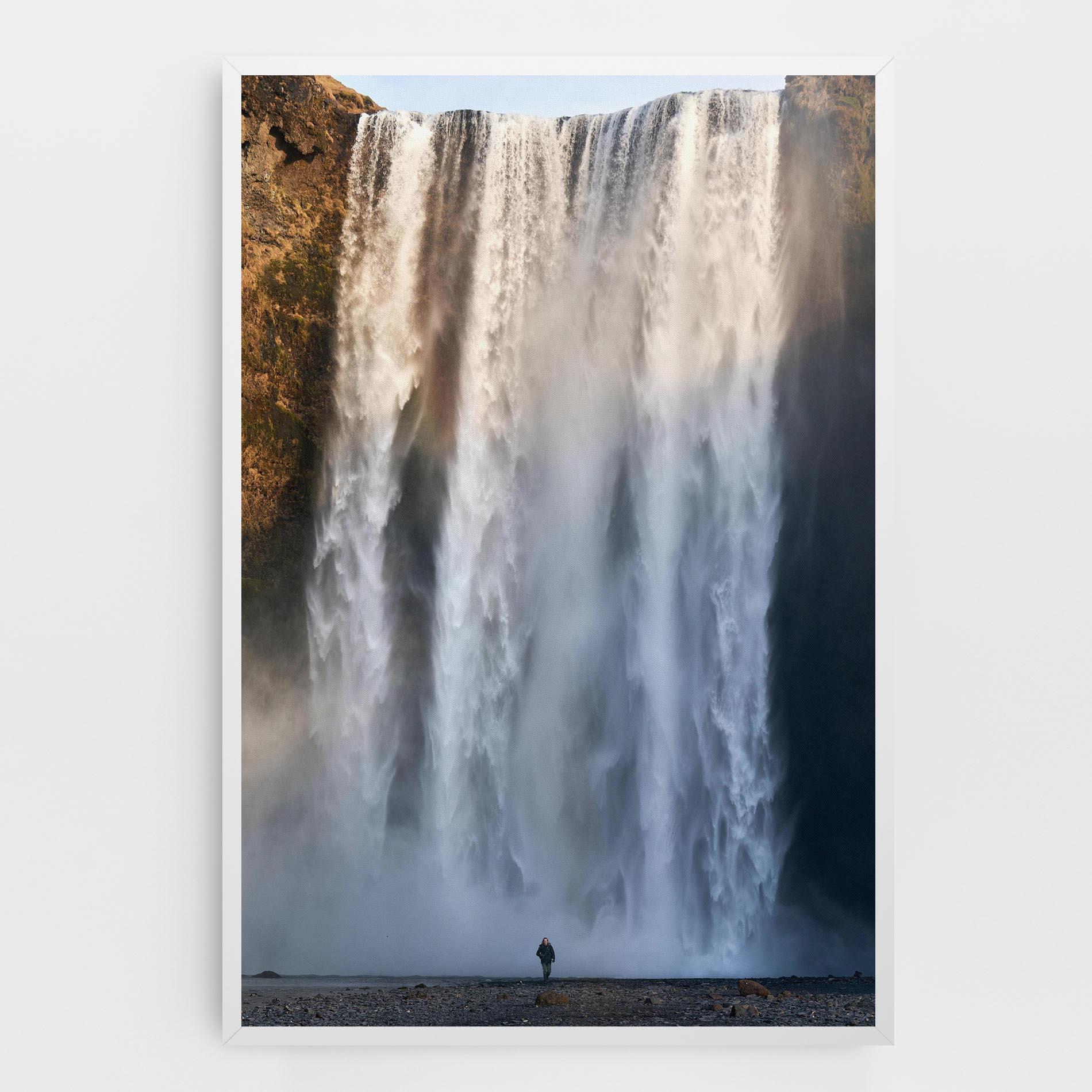 Картина на платно Small Man Waterfall mockup 0