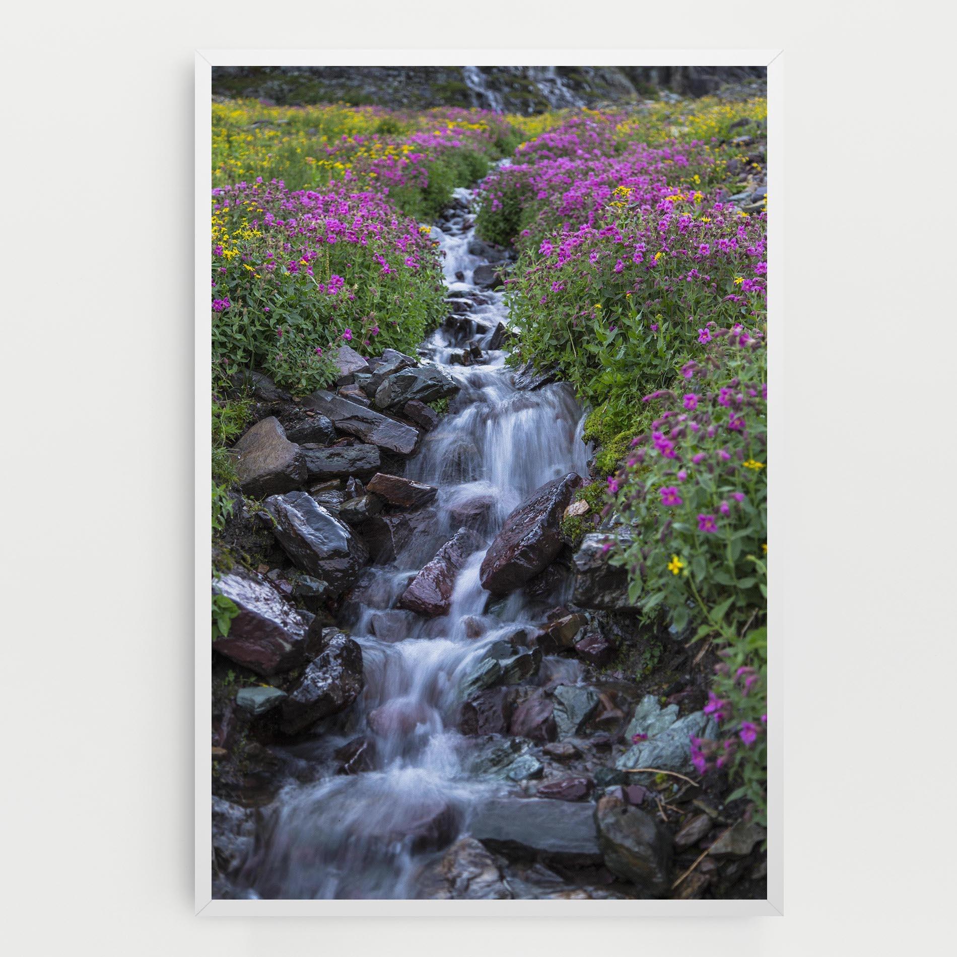 Картина на платно Water Falling Field mockup 0