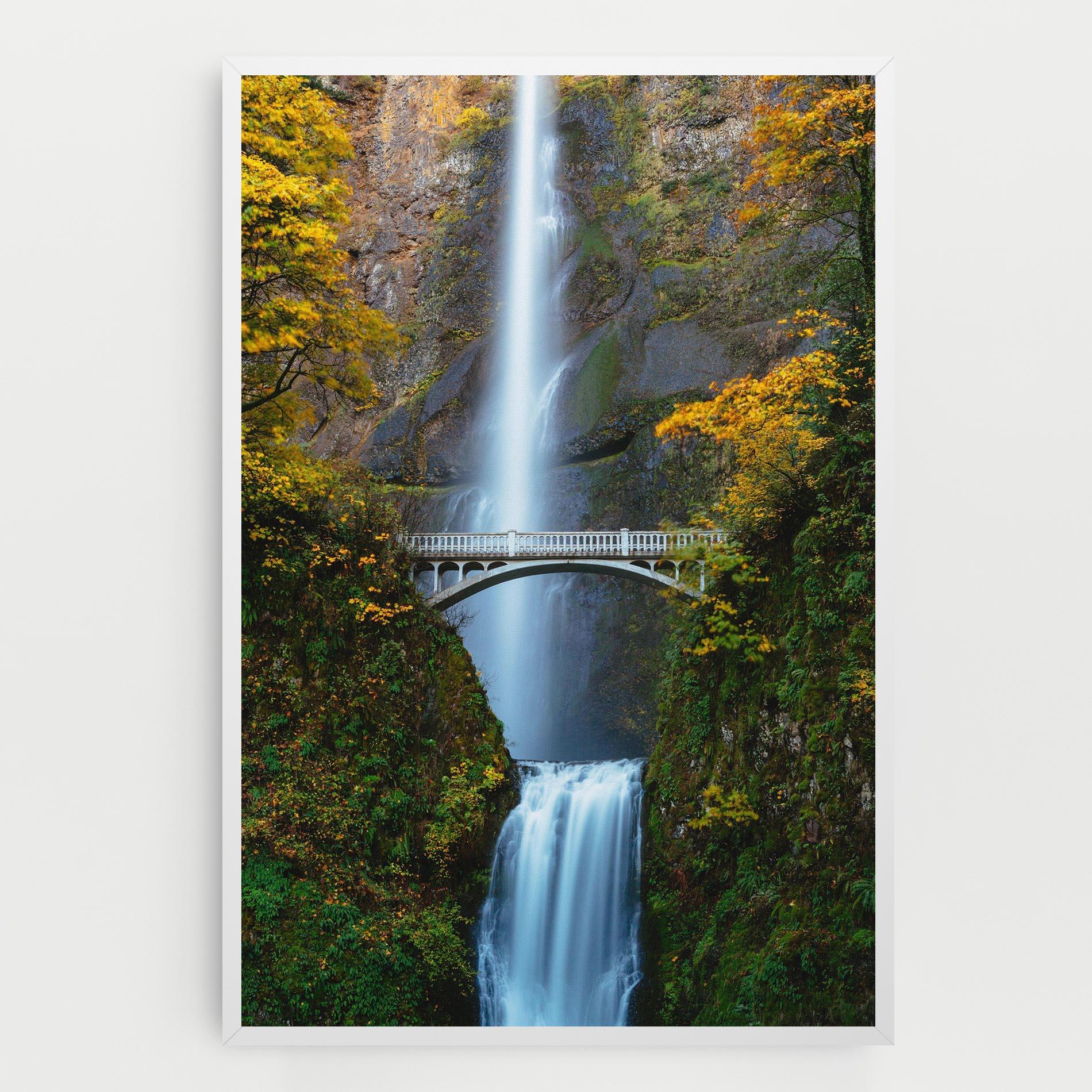 Картина на платно Yellow Leaves Bridge mockup 0