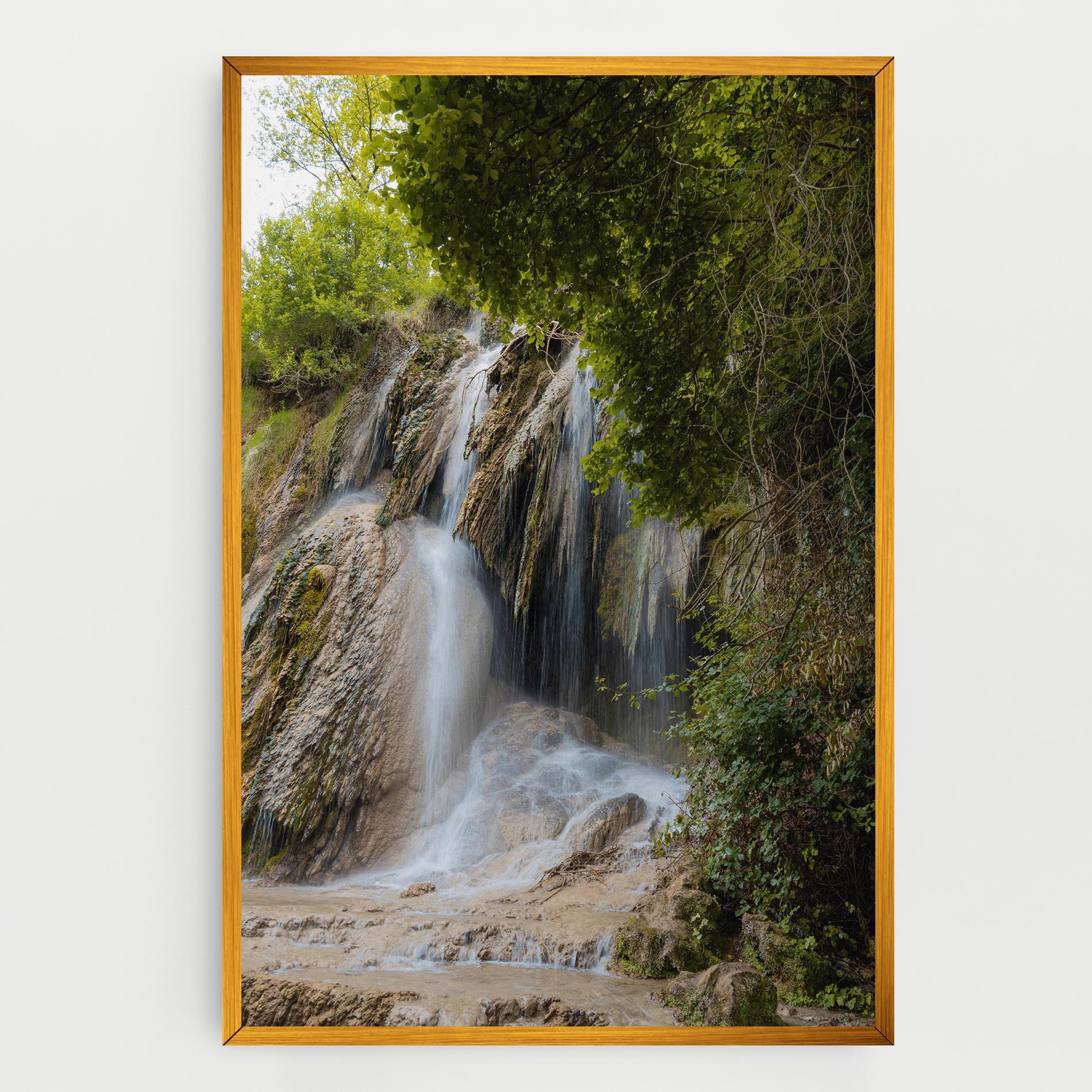 Картина на платно Forest Waterfall View mockup 0