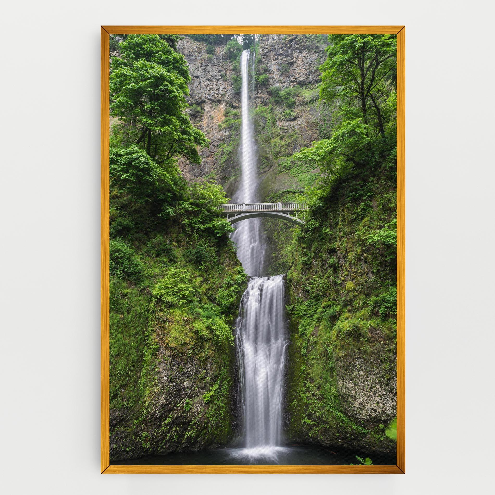 Картина на платно Green Leaves Bridge View mockup 0