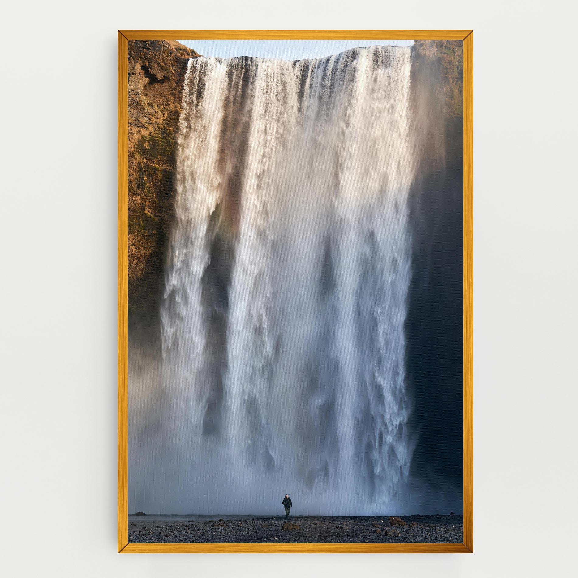 Картина на платно Small Man Waterfall mockup 0