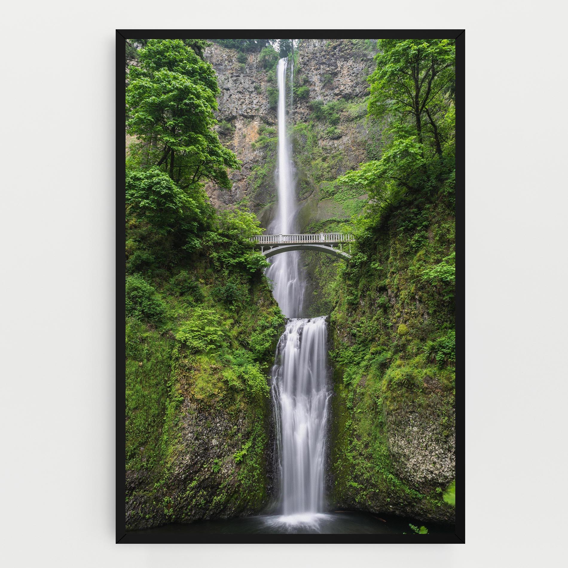 Картина на платно Green Leaves Bridge View mockup 0