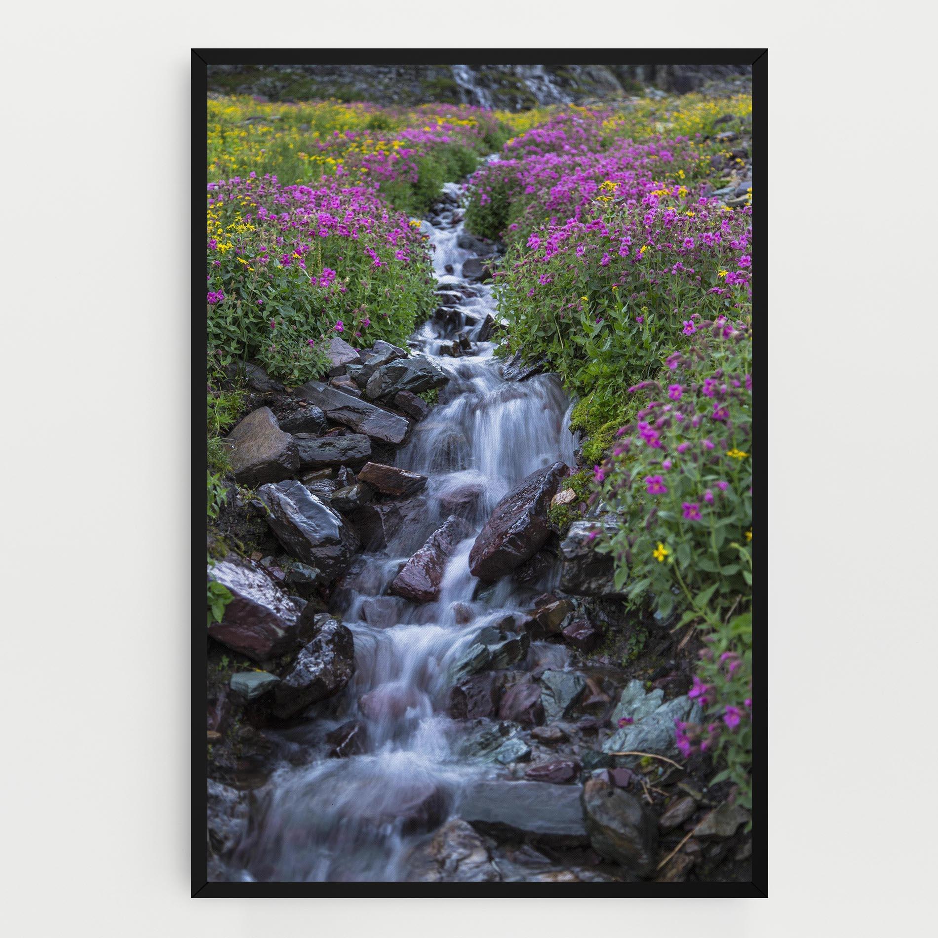 Картина на платно Water Falling Field mockup 0