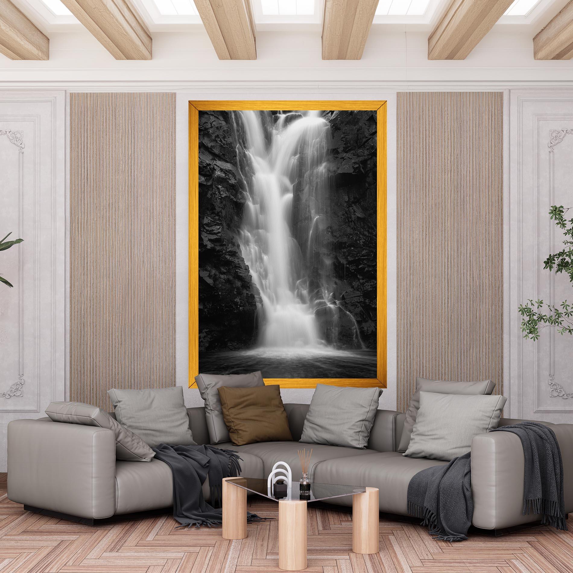 Картина на платно Black Rock Waterfall View mockup 6