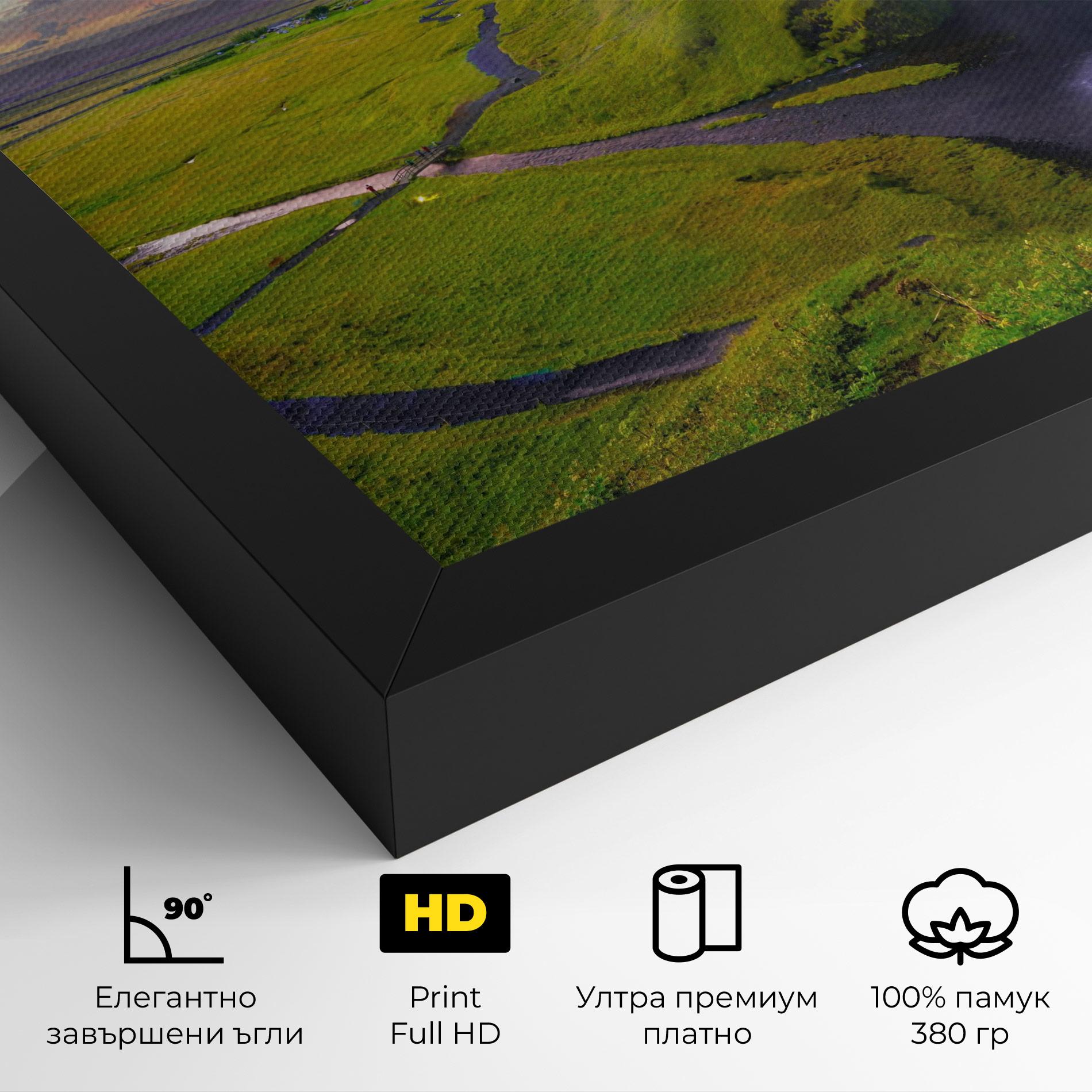 Картина на платно Pink Wky Waterfall mockup 4