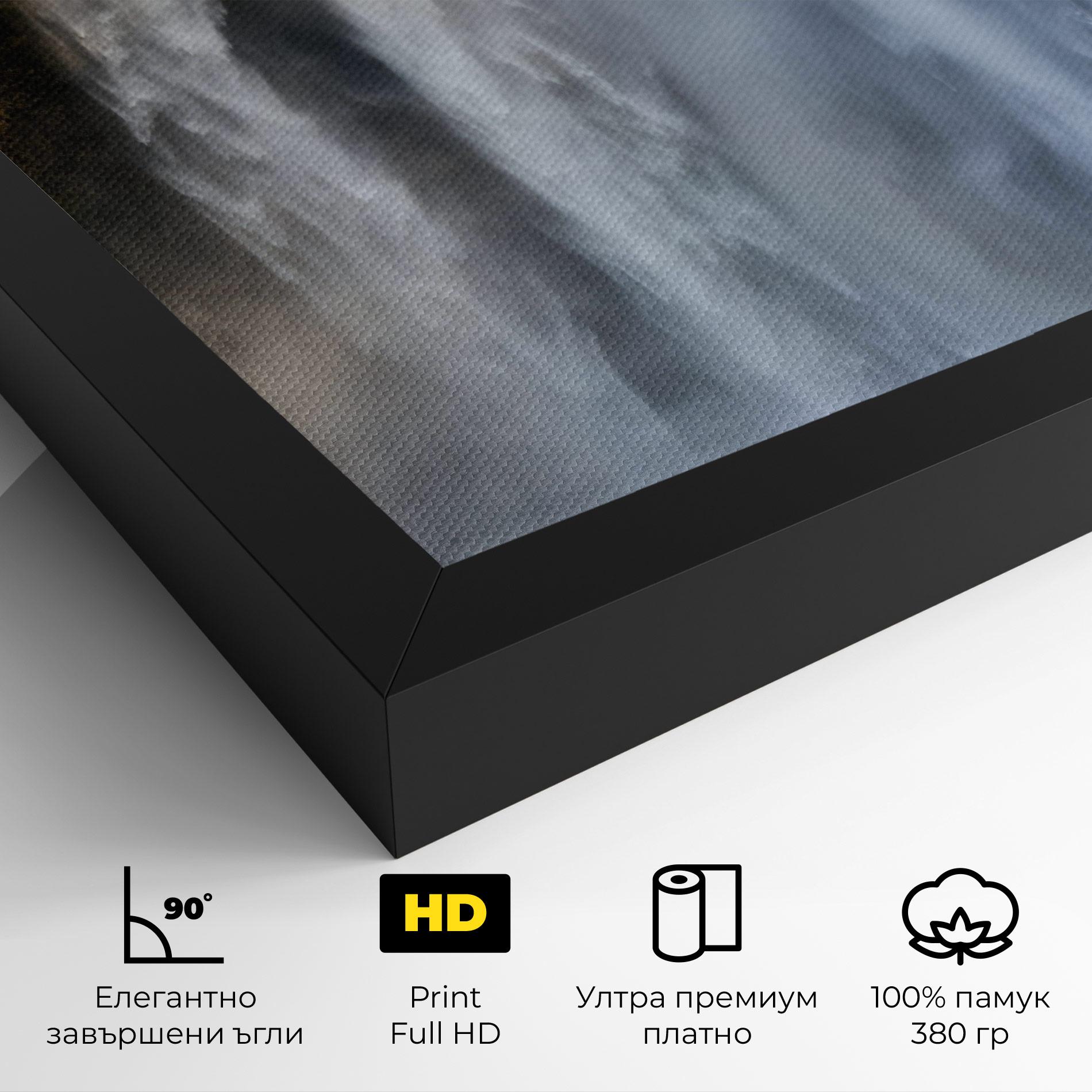 Картина на платно Small Man Waterfall mockup 4