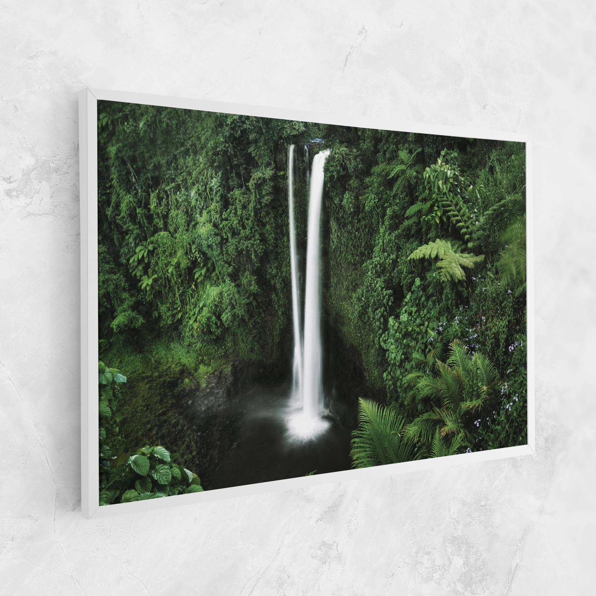 Картина на платно Green Nature Waterfall mockup 1