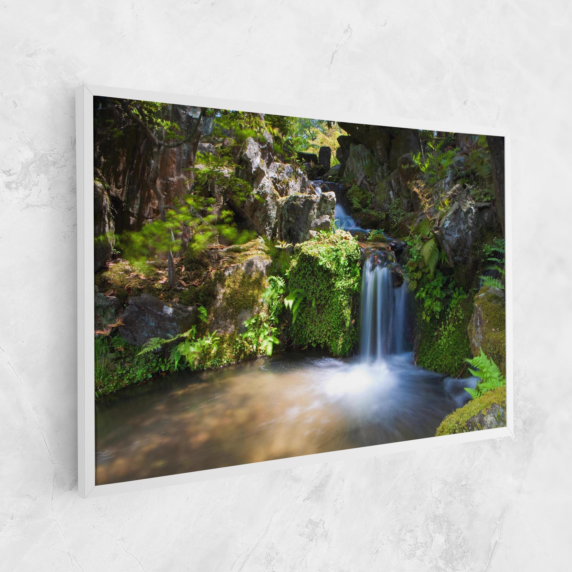 Картина на платно Jungle View Waterfall mockup 1