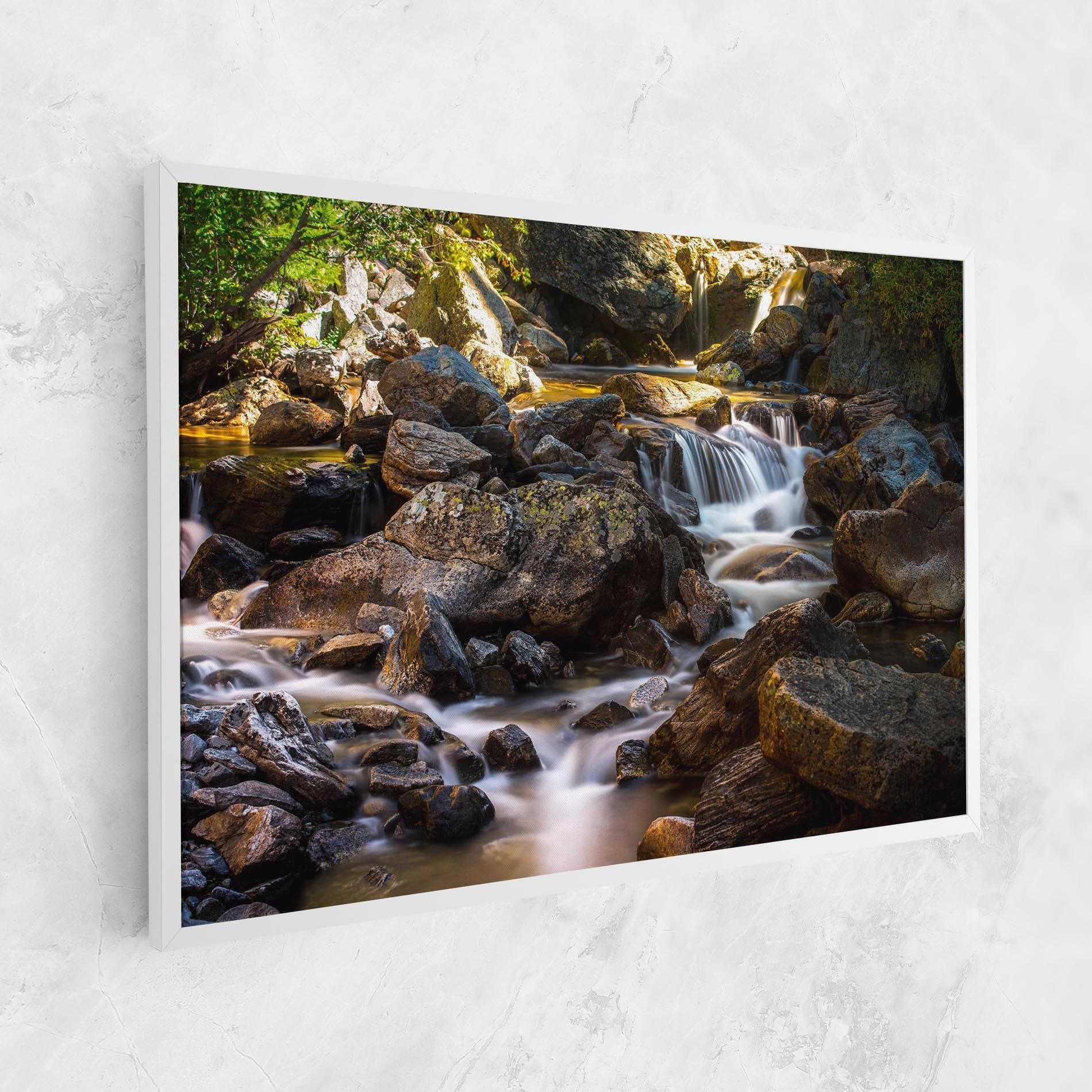 Картина на платно Nature Rocks Waterfall mockup 1