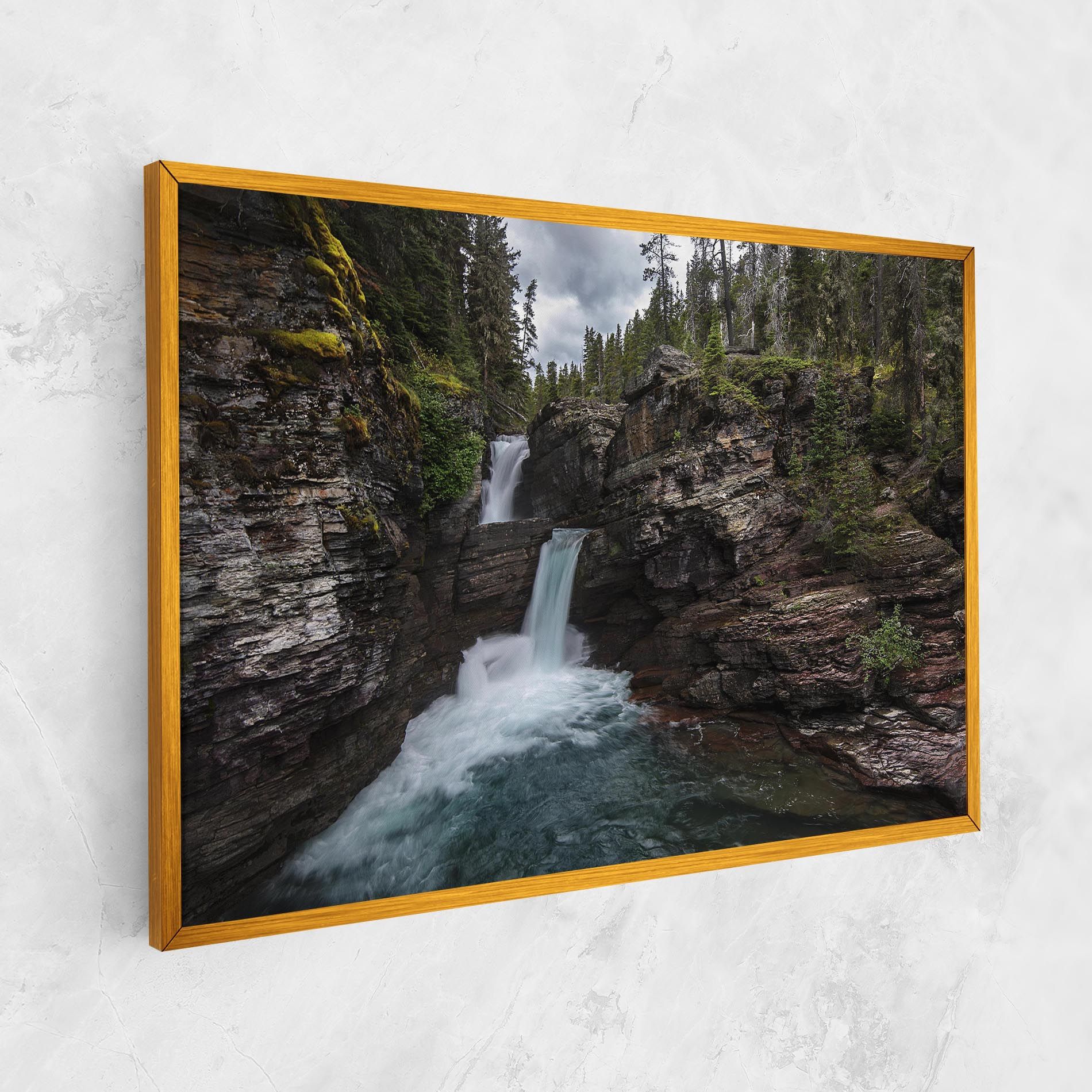 Majestic Forest Waterfall mockup 1