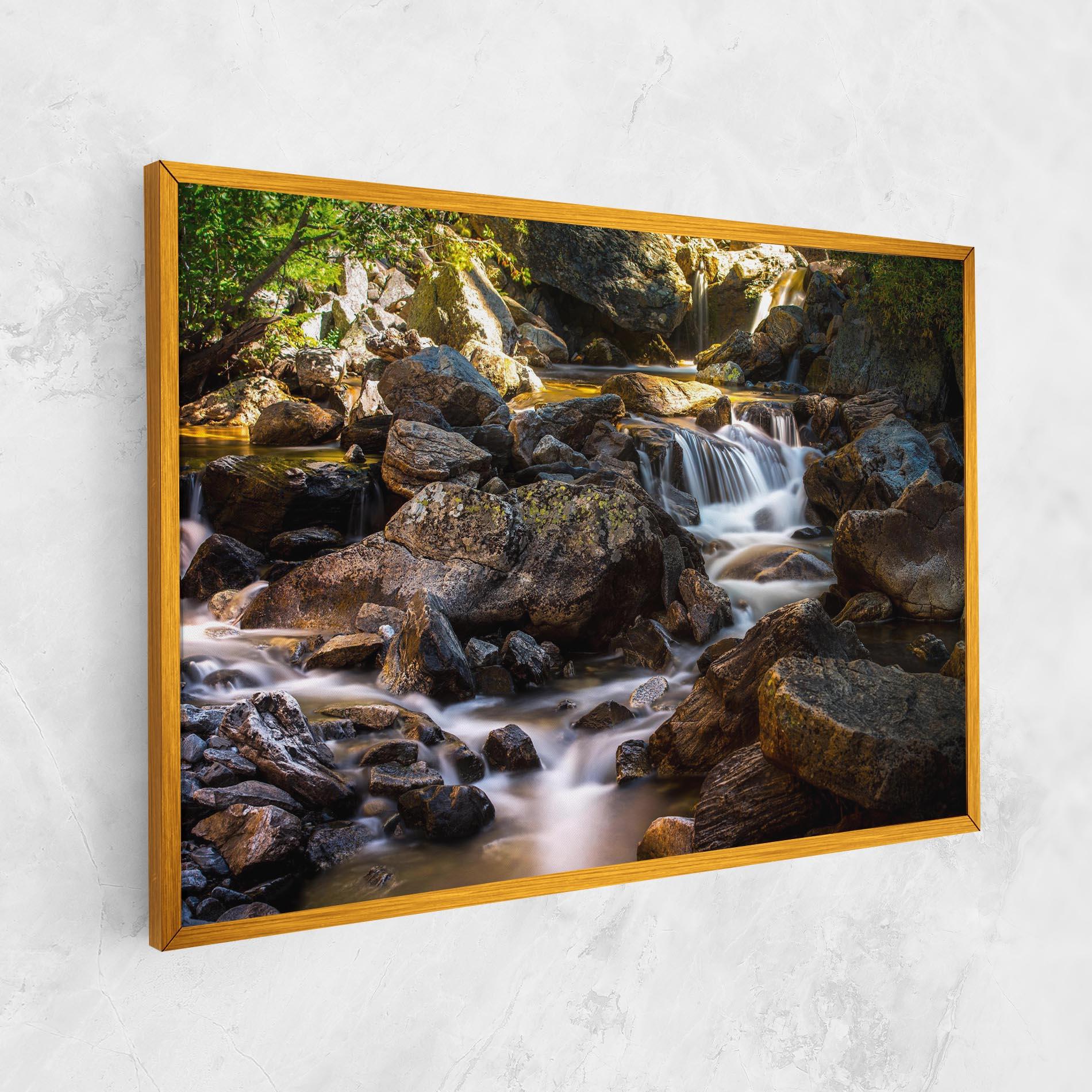 Картина на платно Nature Rocks Waterfall mockup 1