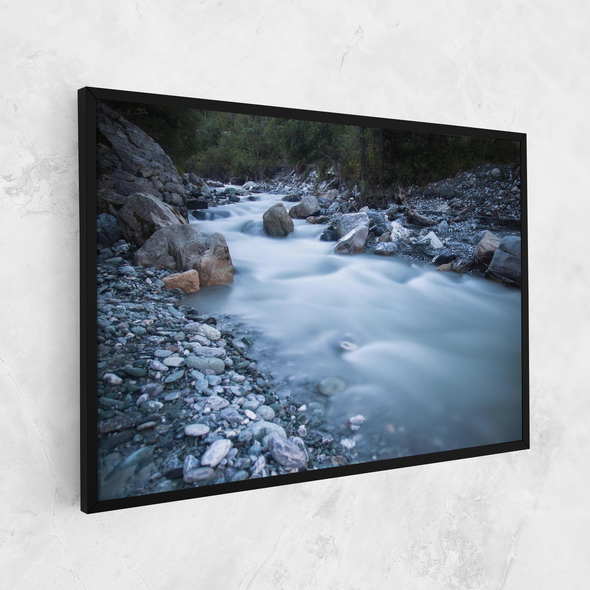 Картина на платно Grey Water Falling mockup 1