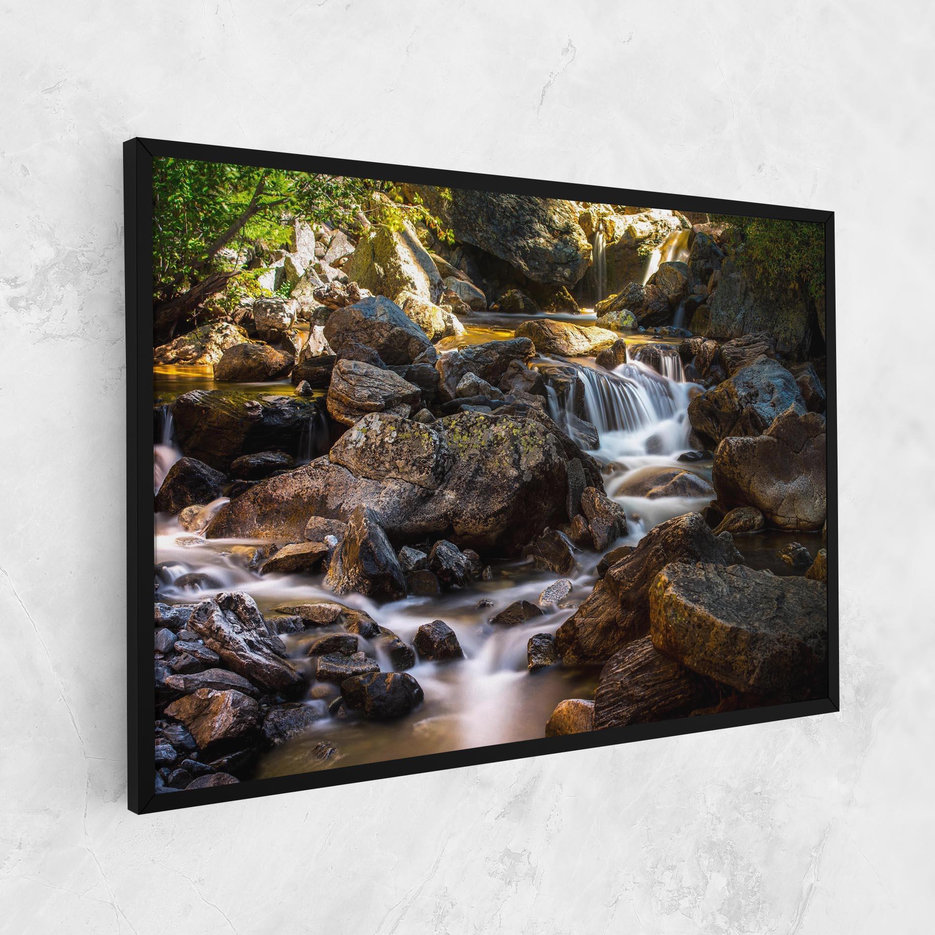 Картина на платно Nature Rocks Waterfall mockup 1