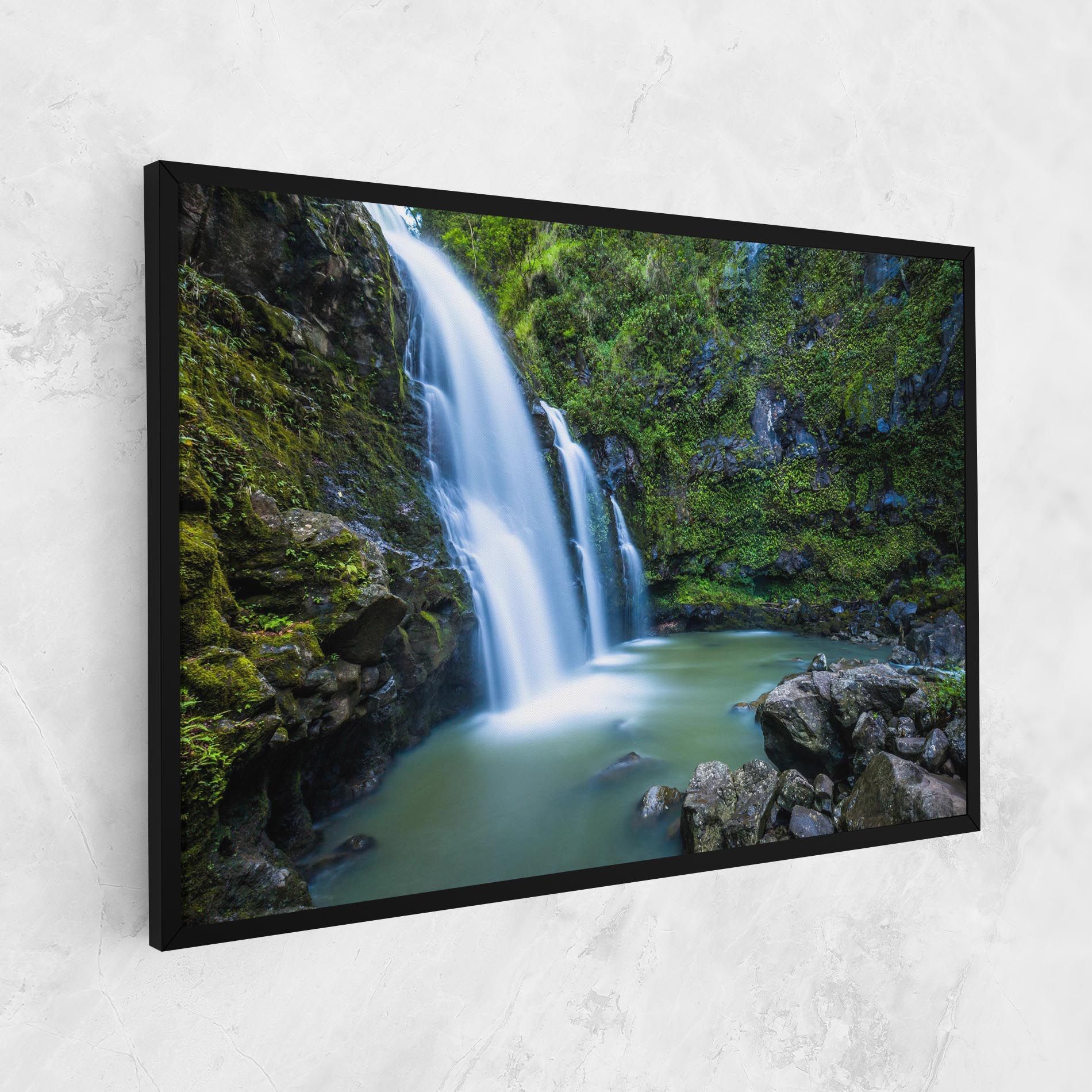 Swimming In Waterfall mockup 1