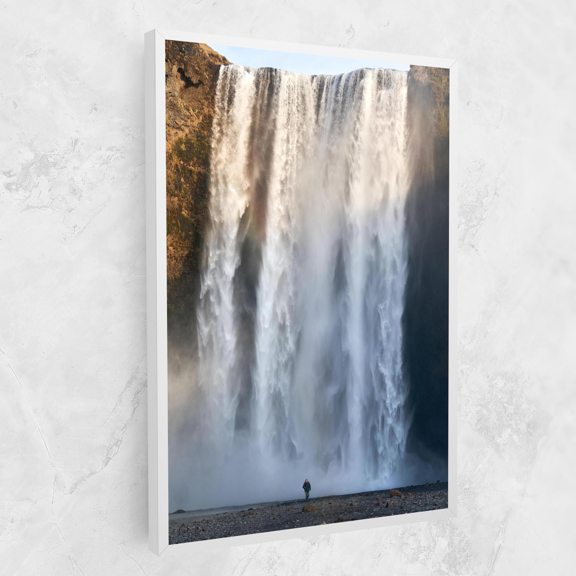 Картина на платно Small Man Waterfall mockup 1