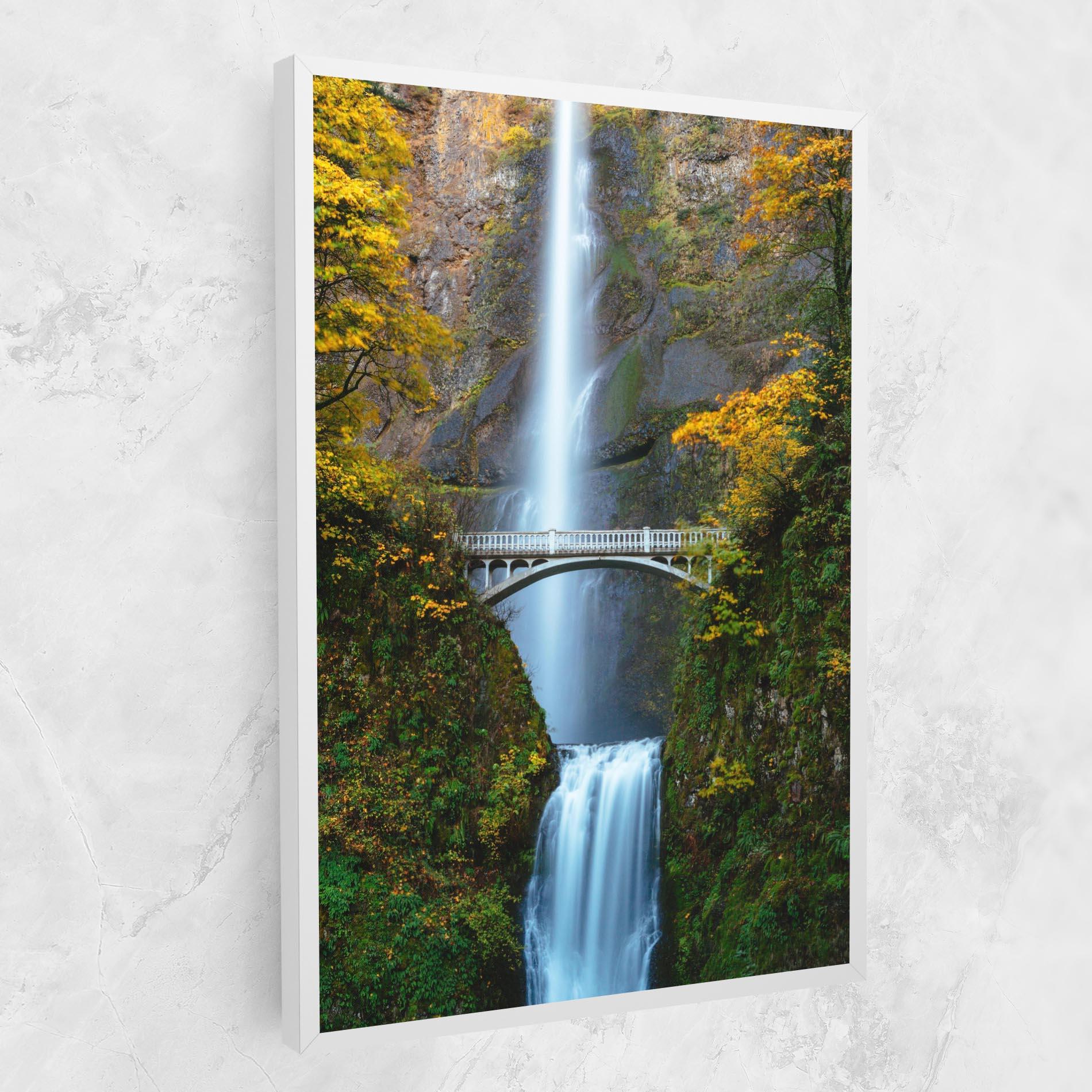 Картина на платно Yellow Leaves Bridge mockup 1