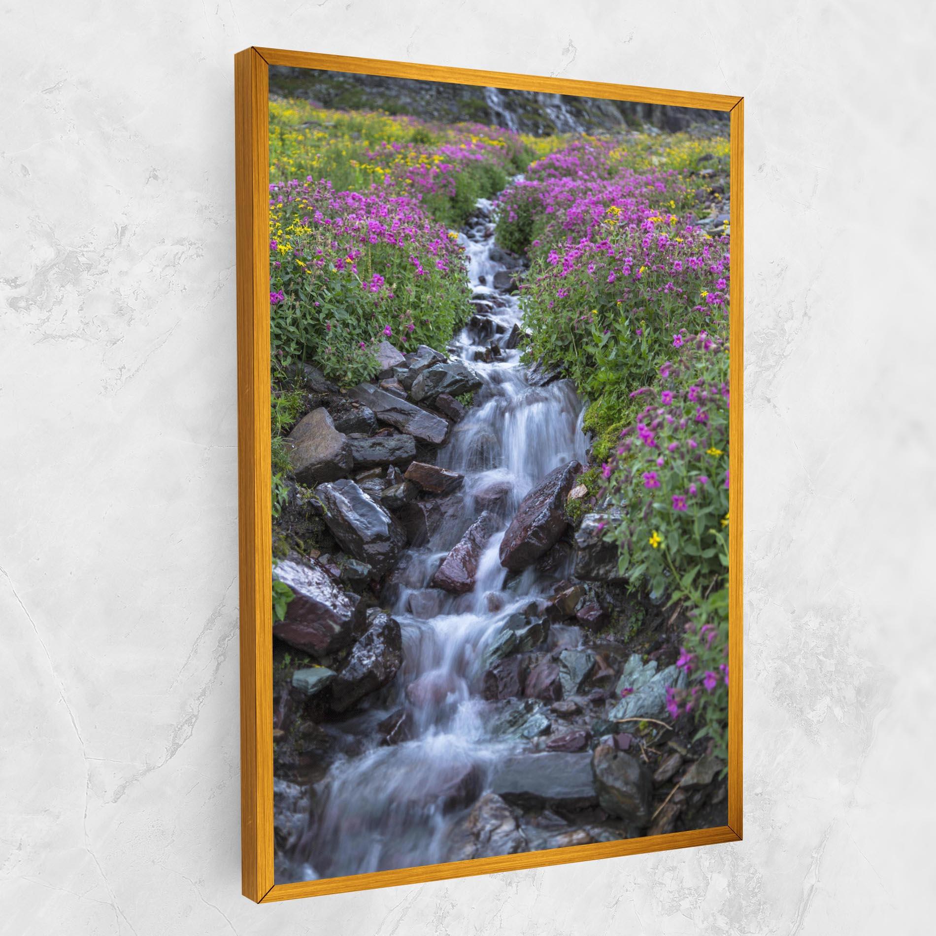 Картина на платно Water Falling Field mockup 1