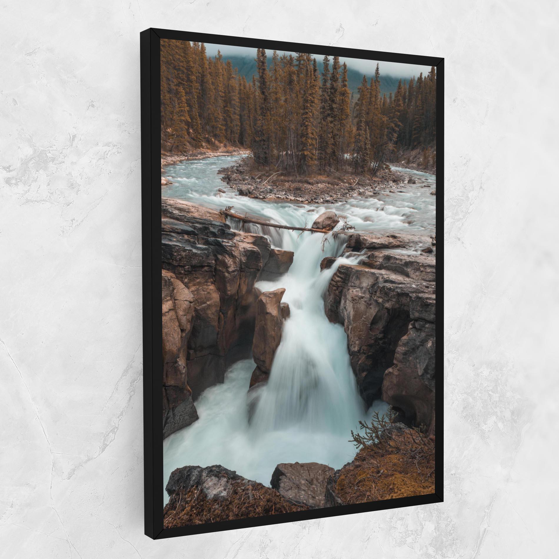 Картина на платно Orange Trees Waterfall mockup 1