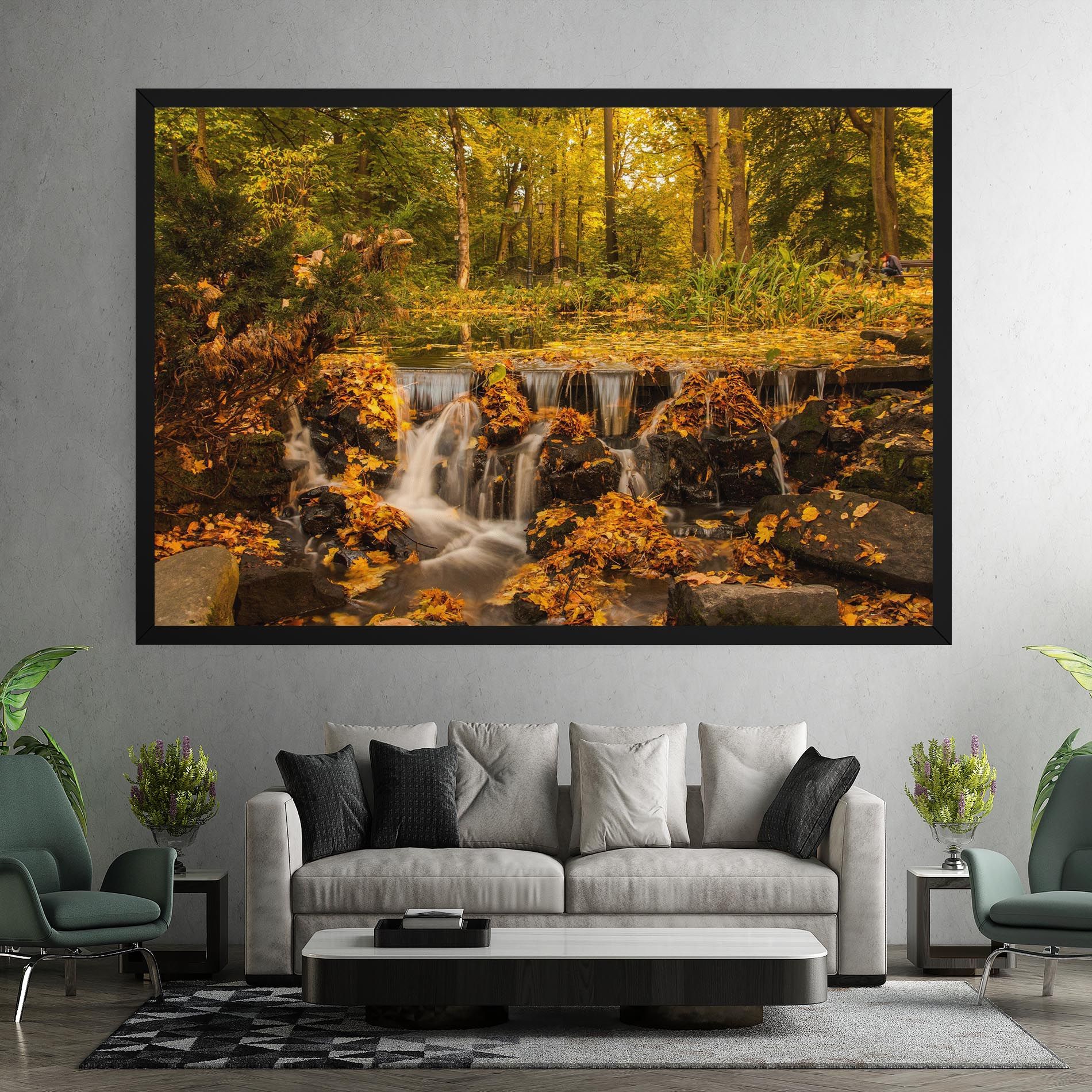 Autumn Pretty Waterfall mockup 7