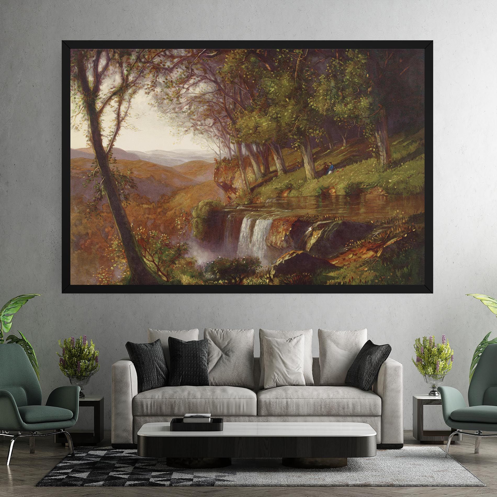 Waterfall Painting mockup 7