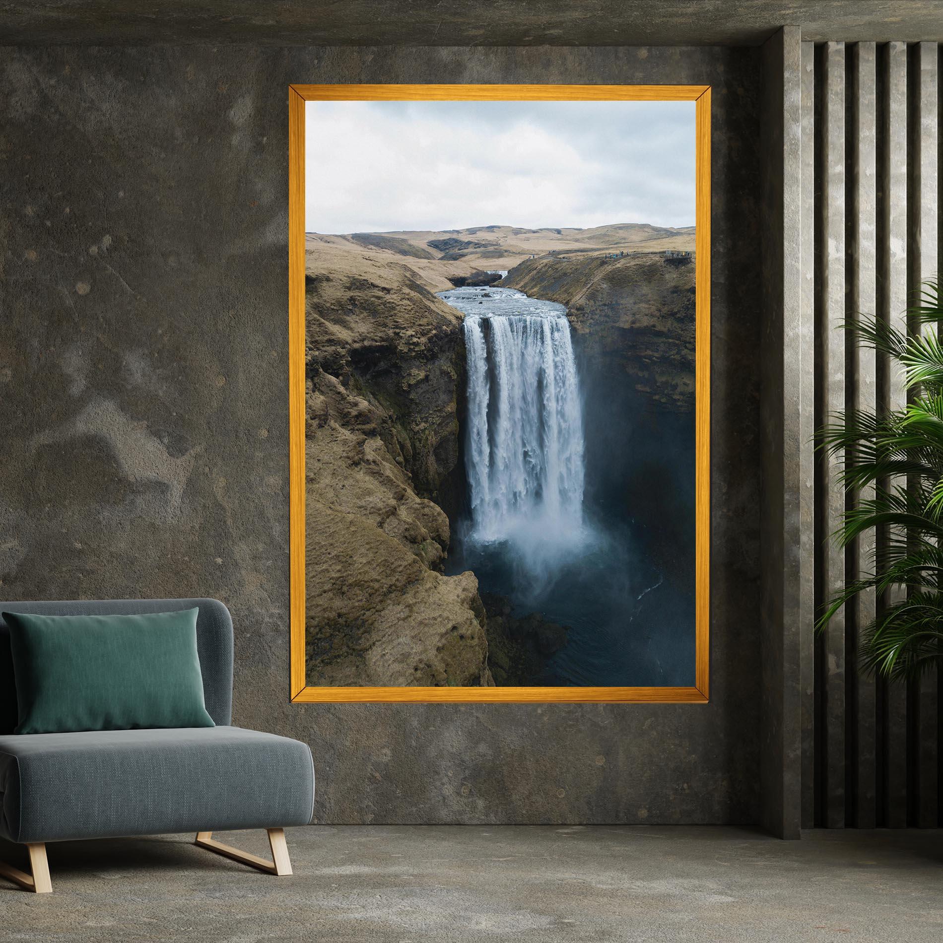 Картина на платно Desert Vibe Waterfall mockup 7