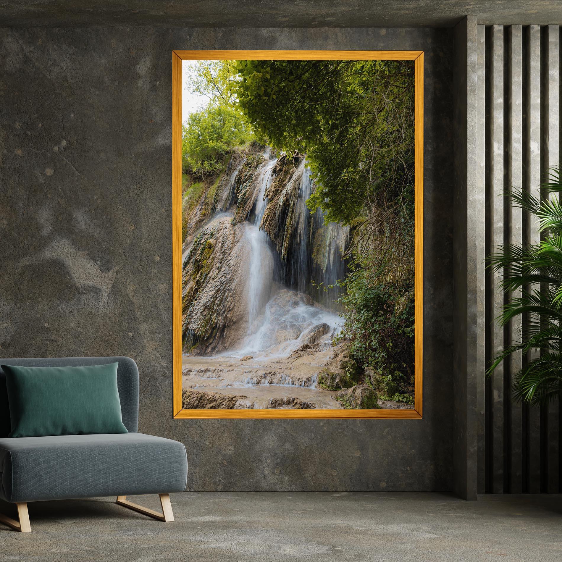 Картина на платно Forest Waterfall View mockup 7