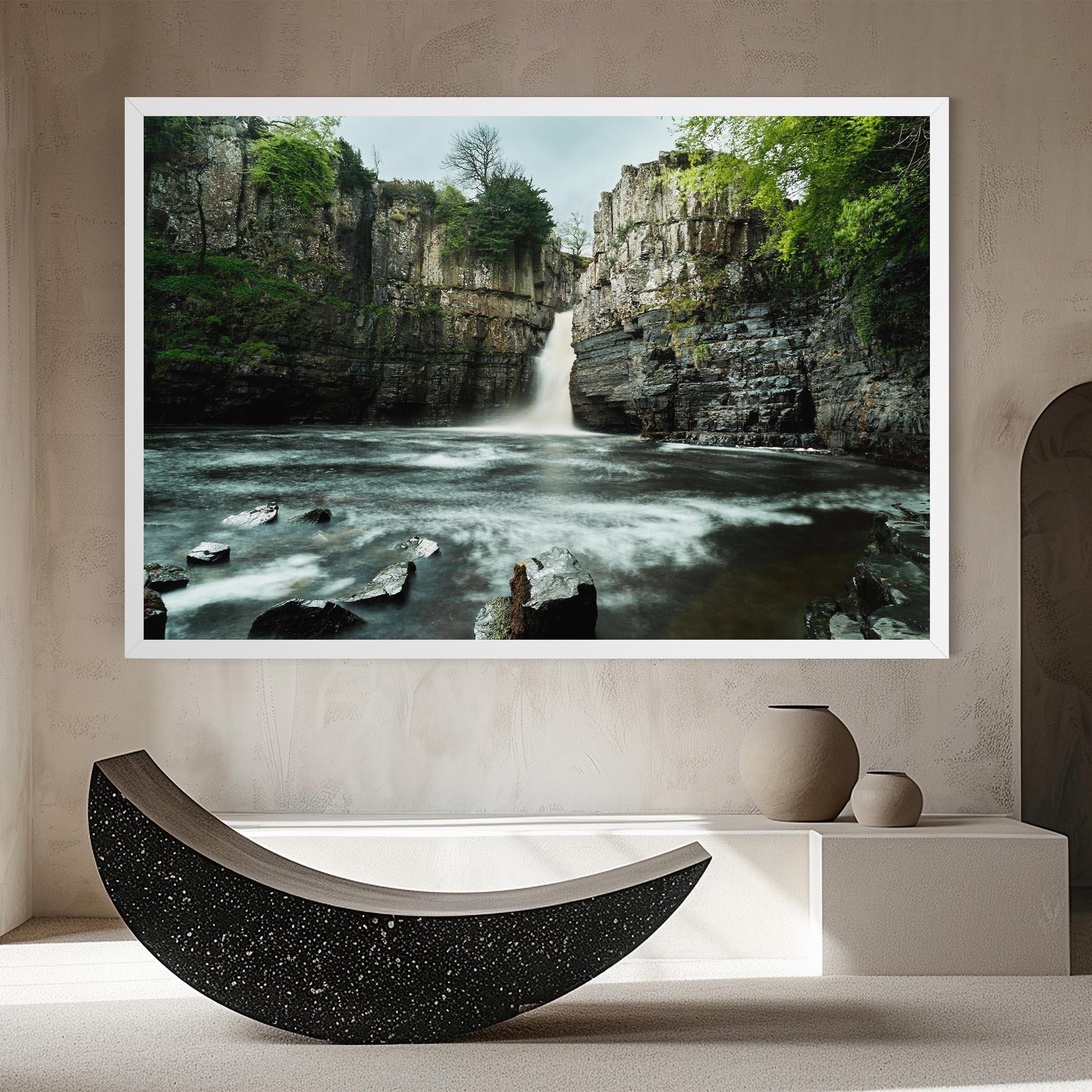 Картина на платно Beautiful Water Falling mockup 8