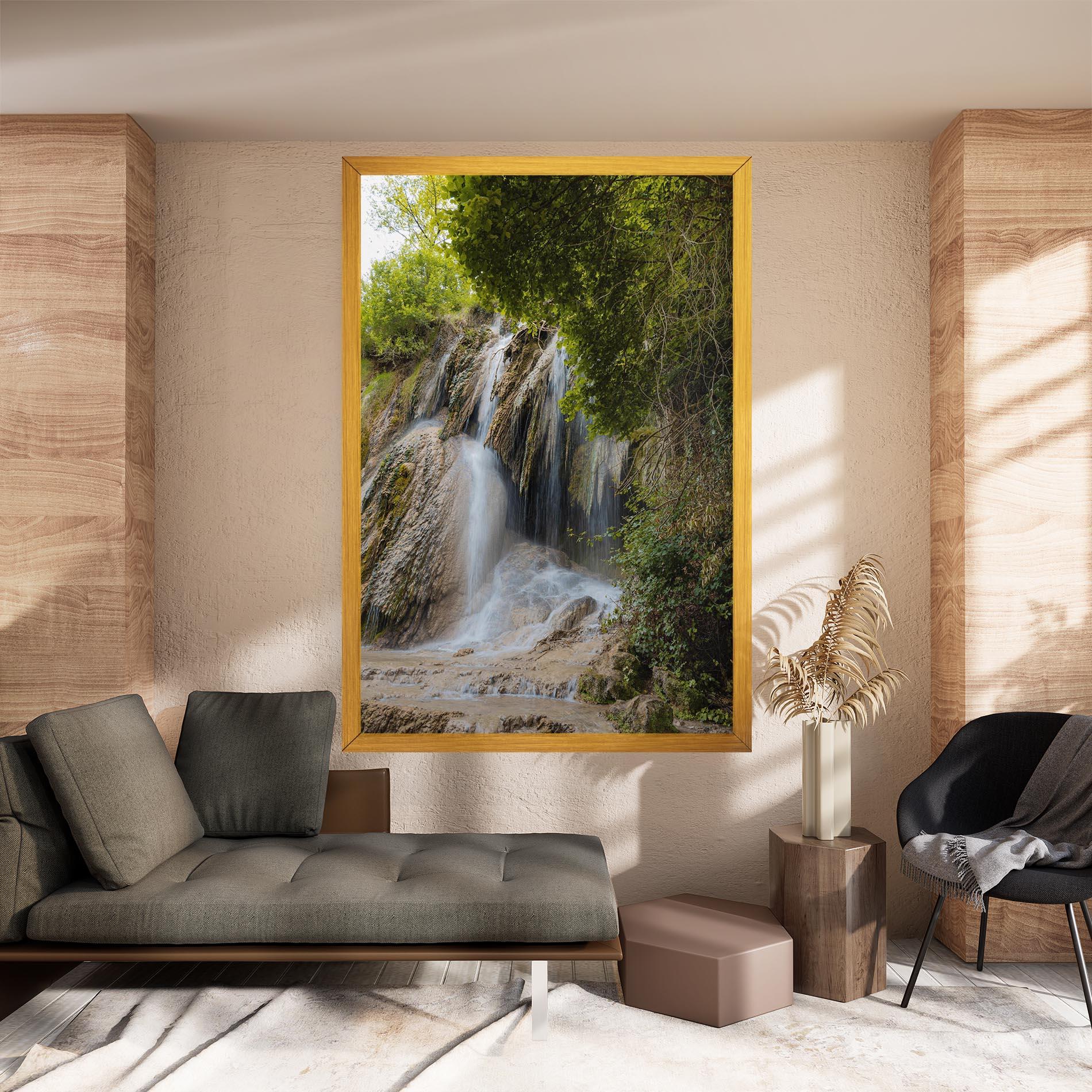 Картина на платно Forest Waterfall View mockup 8