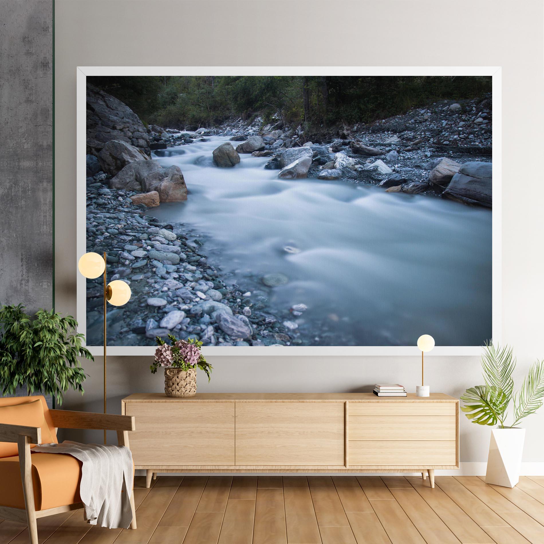 Картина на платно Grey Water Falling mockup 9
