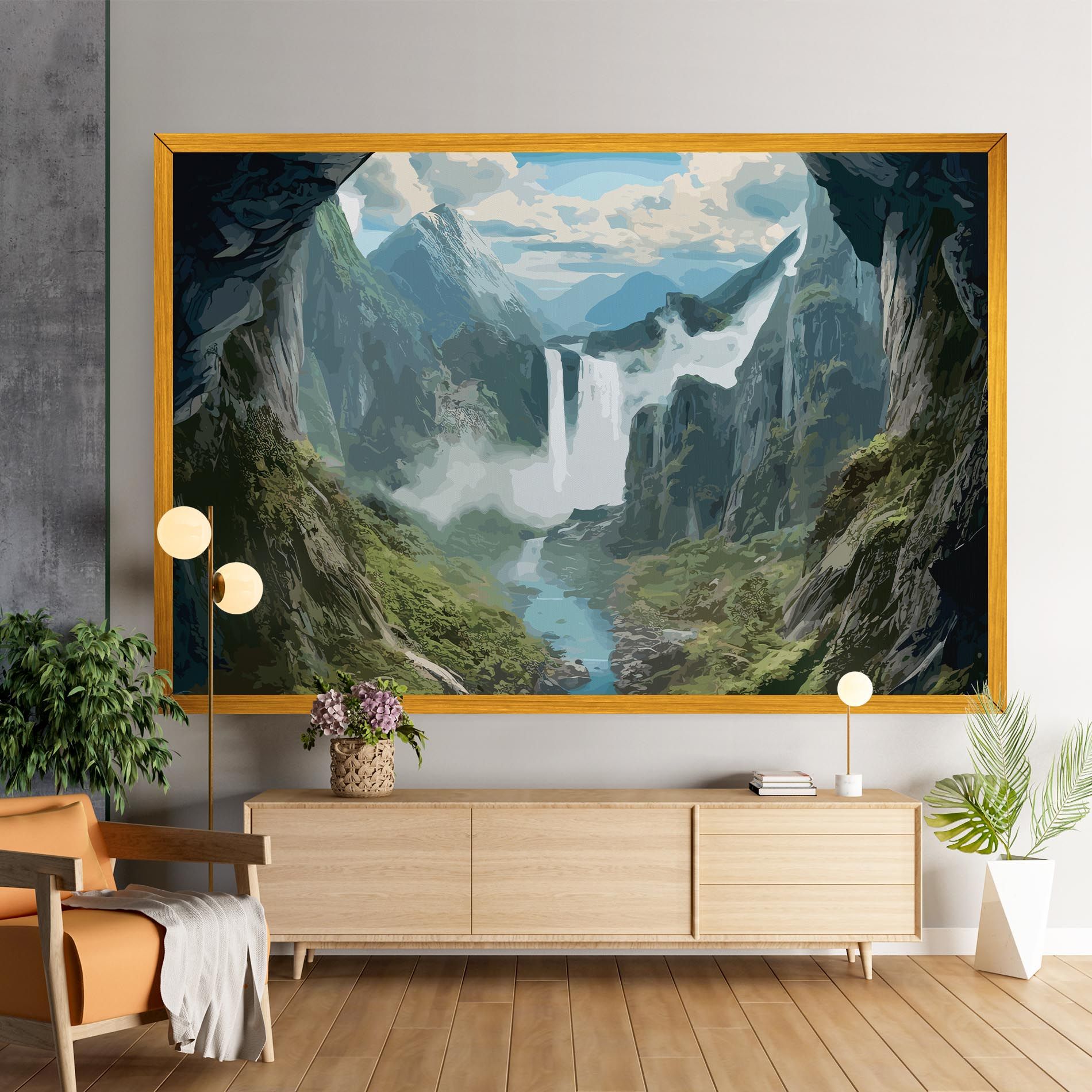 Amazing Waterfall mockup 9
