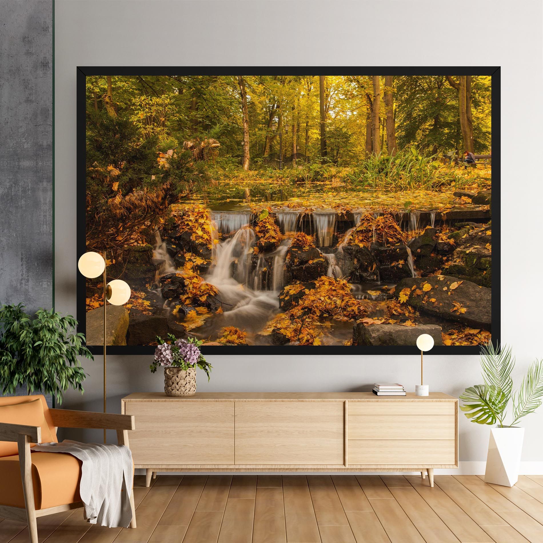 Autumn Pretty Waterfall mockup 9