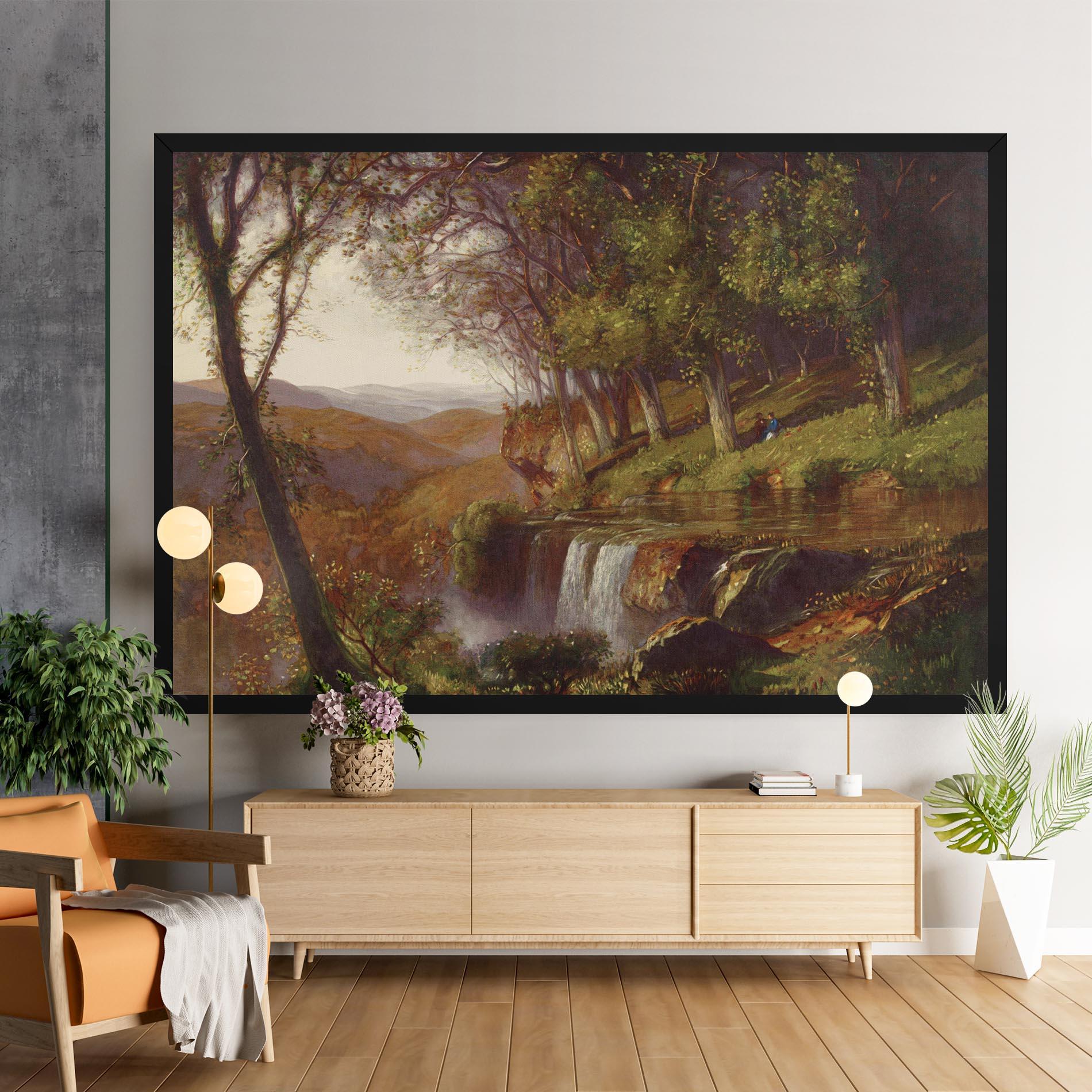 Картина на платно Waterfall Painting mockup 9