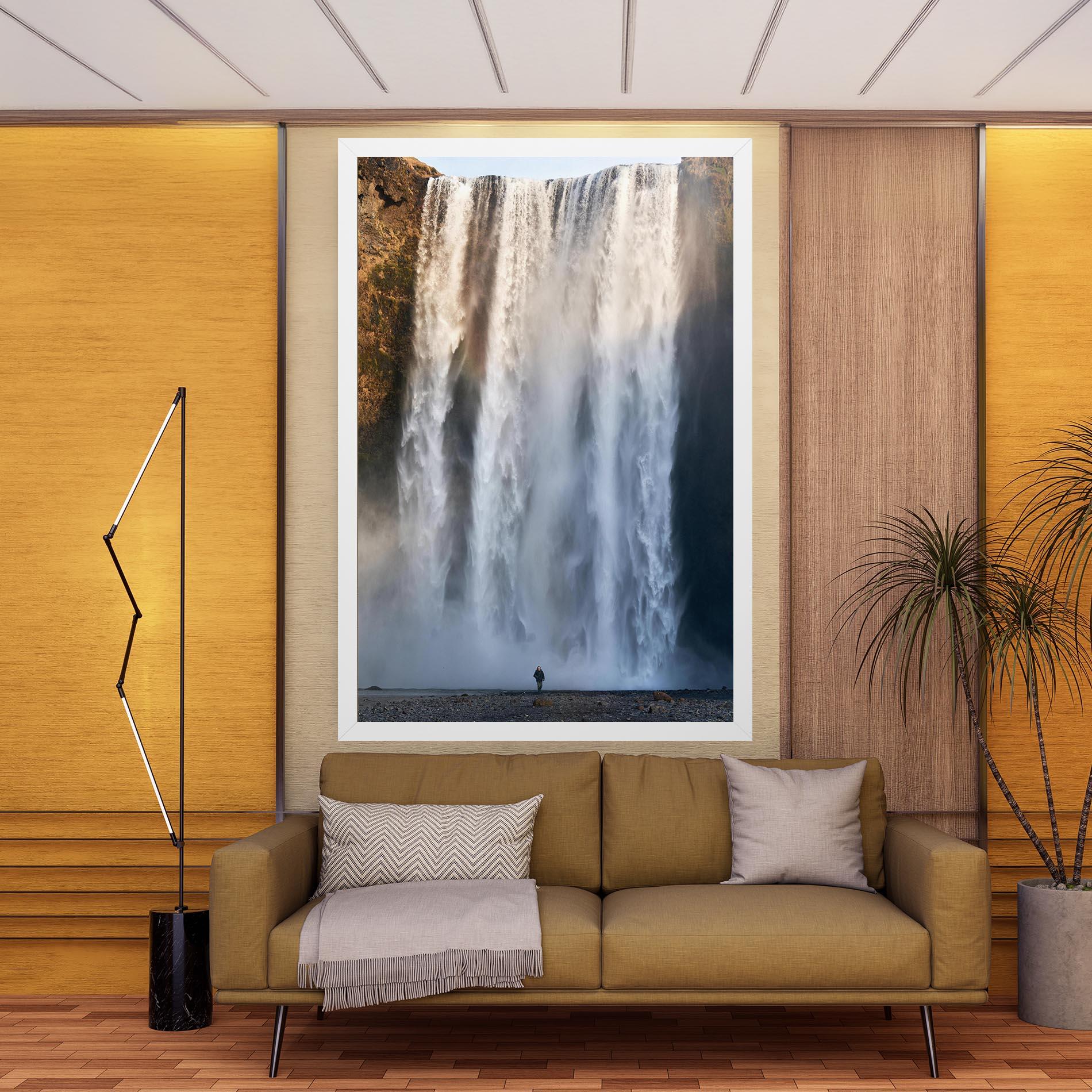 Картина на платно Small Man Waterfall mockup 9
