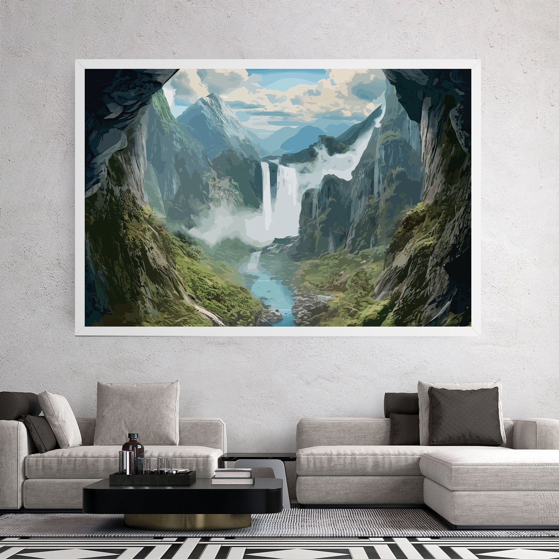 Amazing Waterfall mockup 2